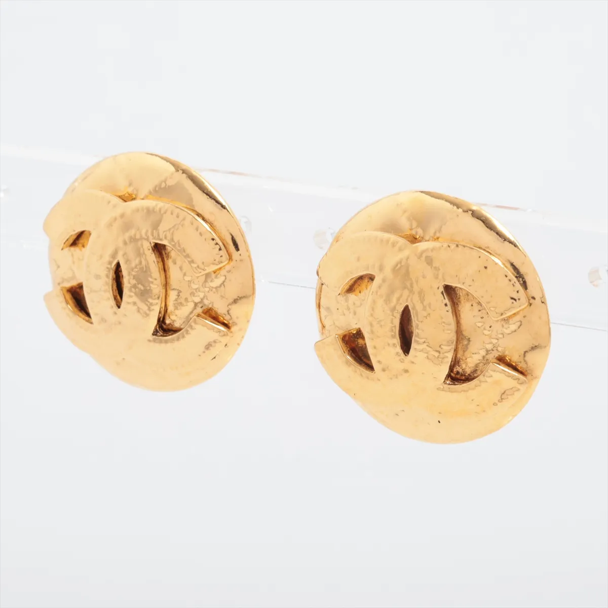 Coco Mark Matelassé 94P Earrings (Pair) GP Gold - — view 3