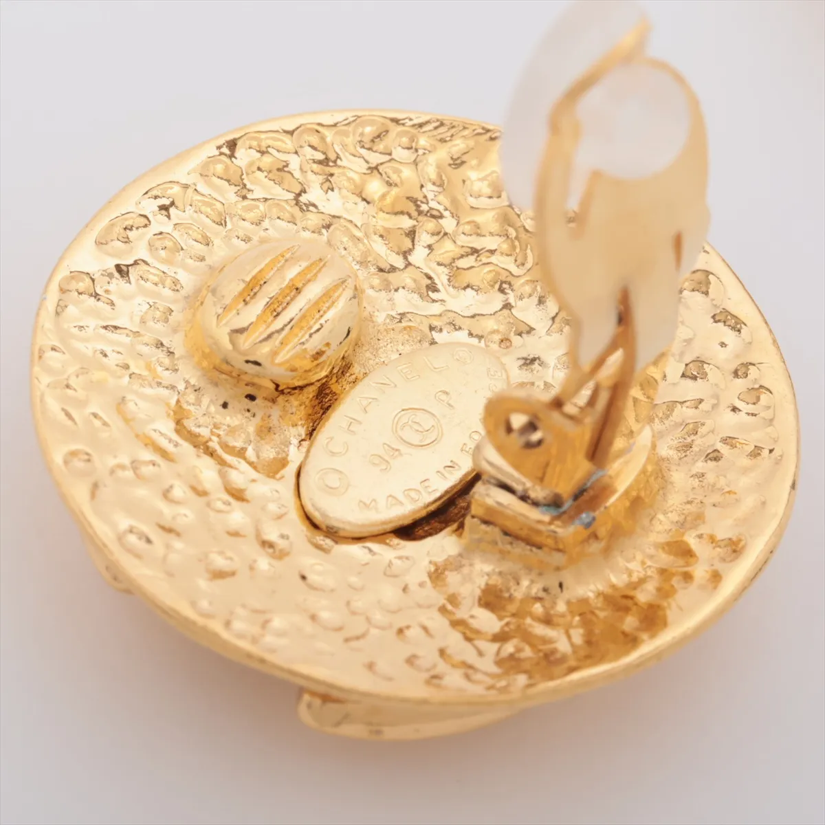 Coco Mark Matelassé 94P Earrings (Pair) GP Gold - — view 5