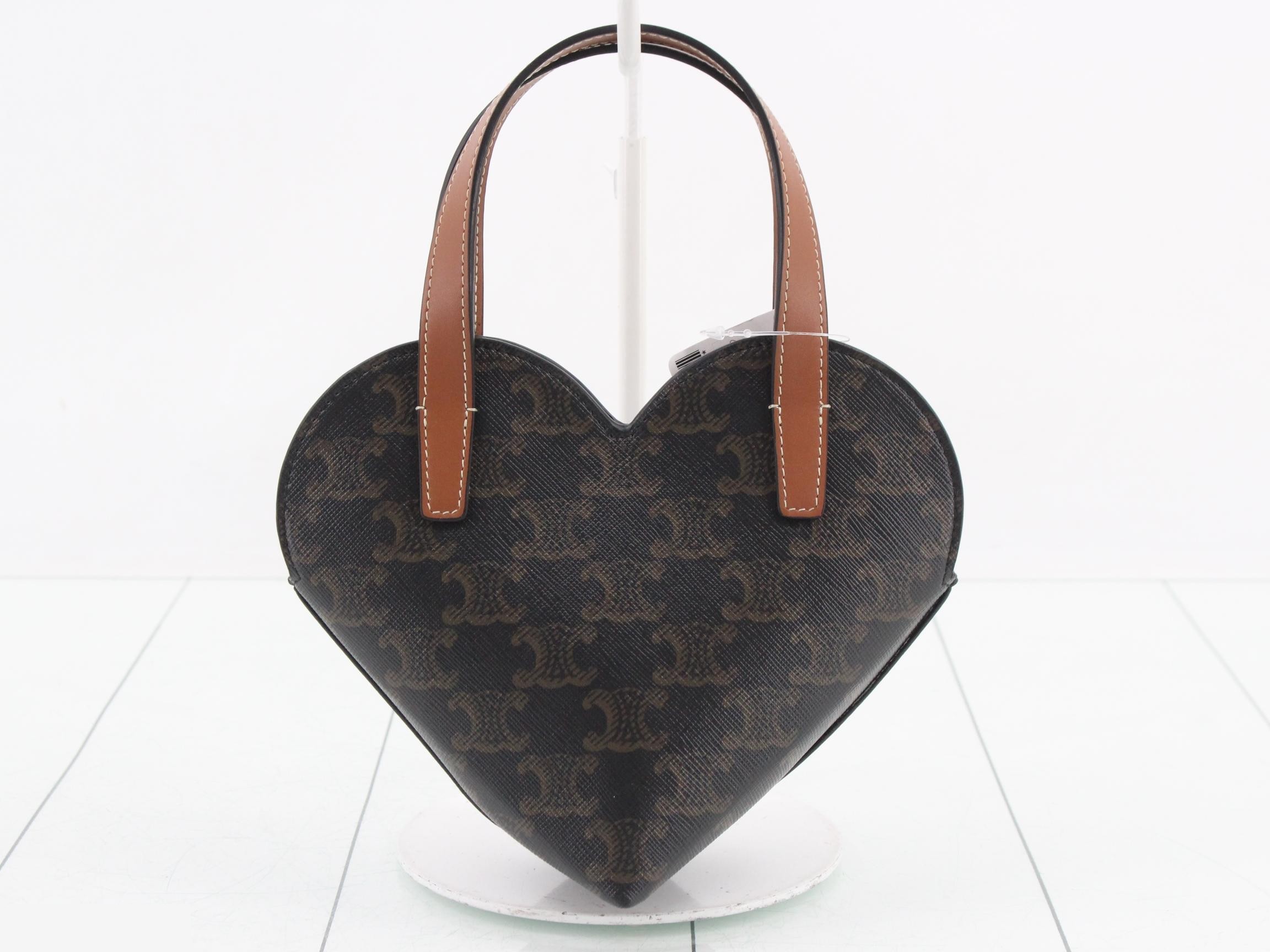 Triomphe Canvas Heart-Shaped 2-Way Handbag — view 2