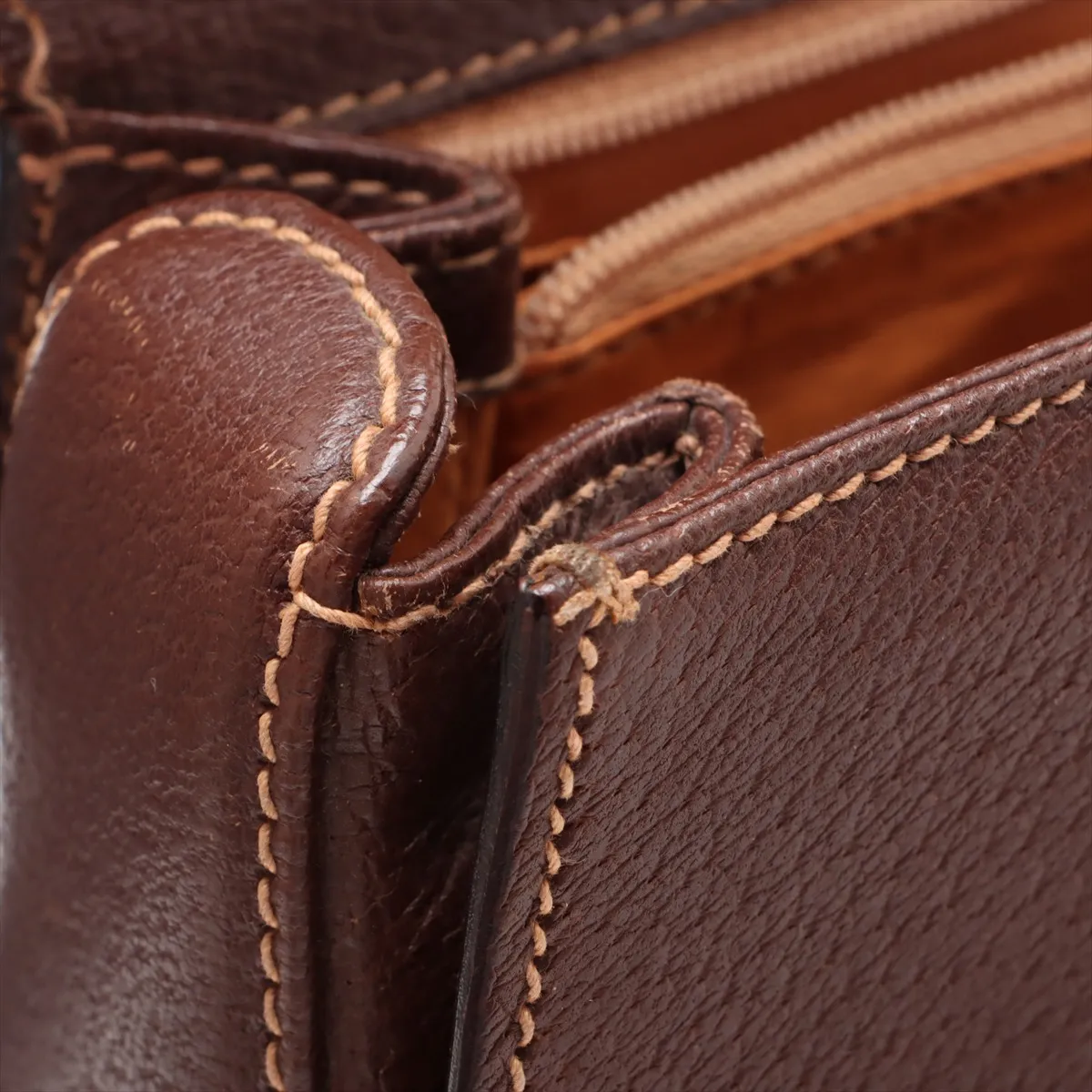 Bamboo Leather 2WAY Handbag Brown — view 12