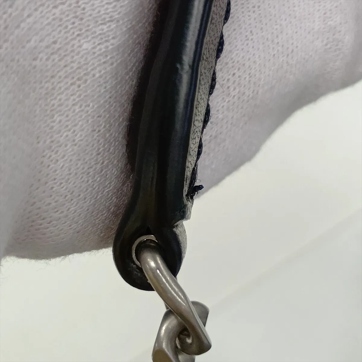 Lulu Puffer 577476 Leather Chain Shoulder Bag, Black — view 14