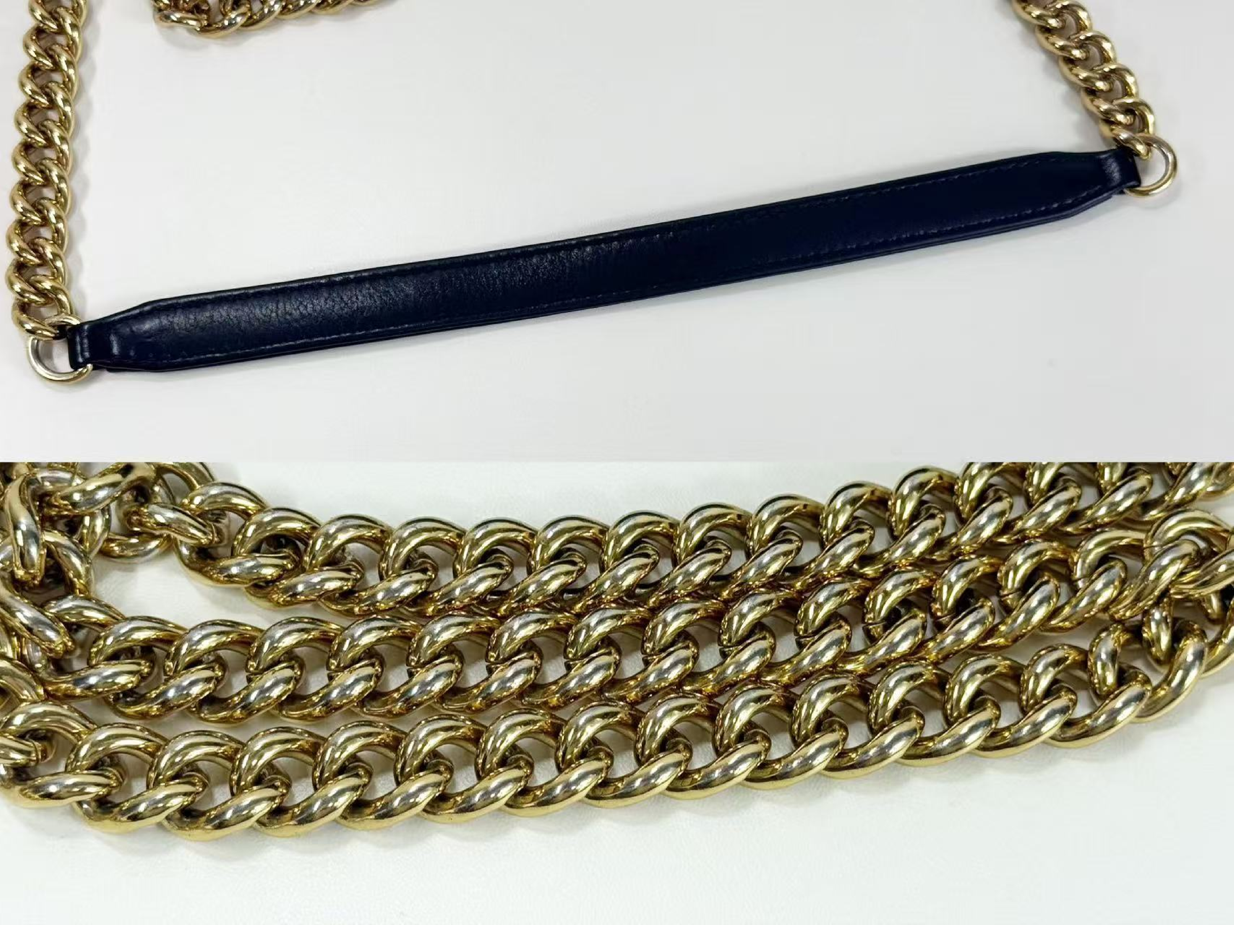 Black Matelassé Tanlock Double Chain Shoulder Bag, W20/H14/D6cm (approx.), serial number in the 28 range, with authenticity card and seal, gold hardware, 28342156. — view 10