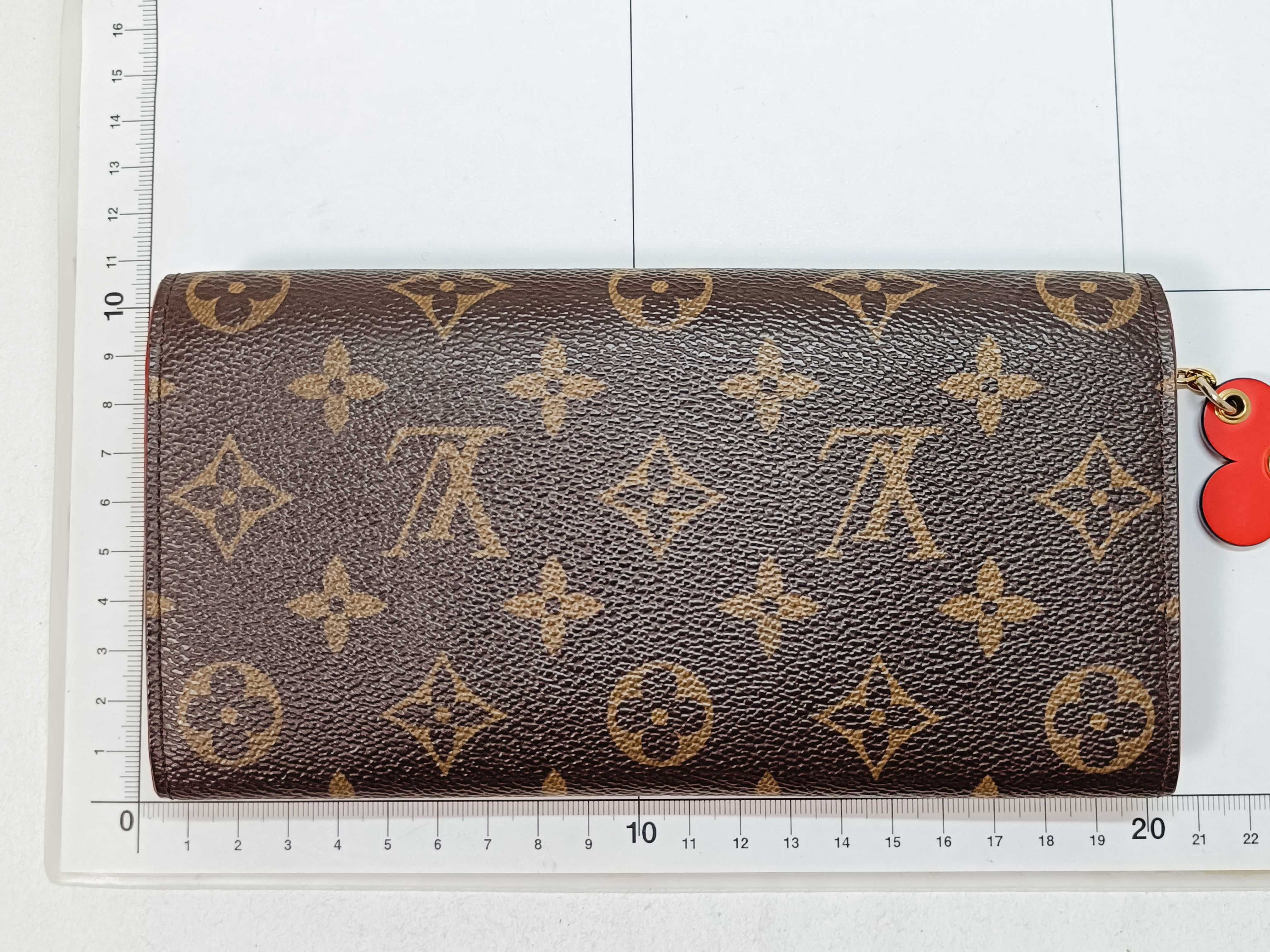 Monogram Portefeuille Emilie Flower Wallet (Clasp deteriorated) — view 2