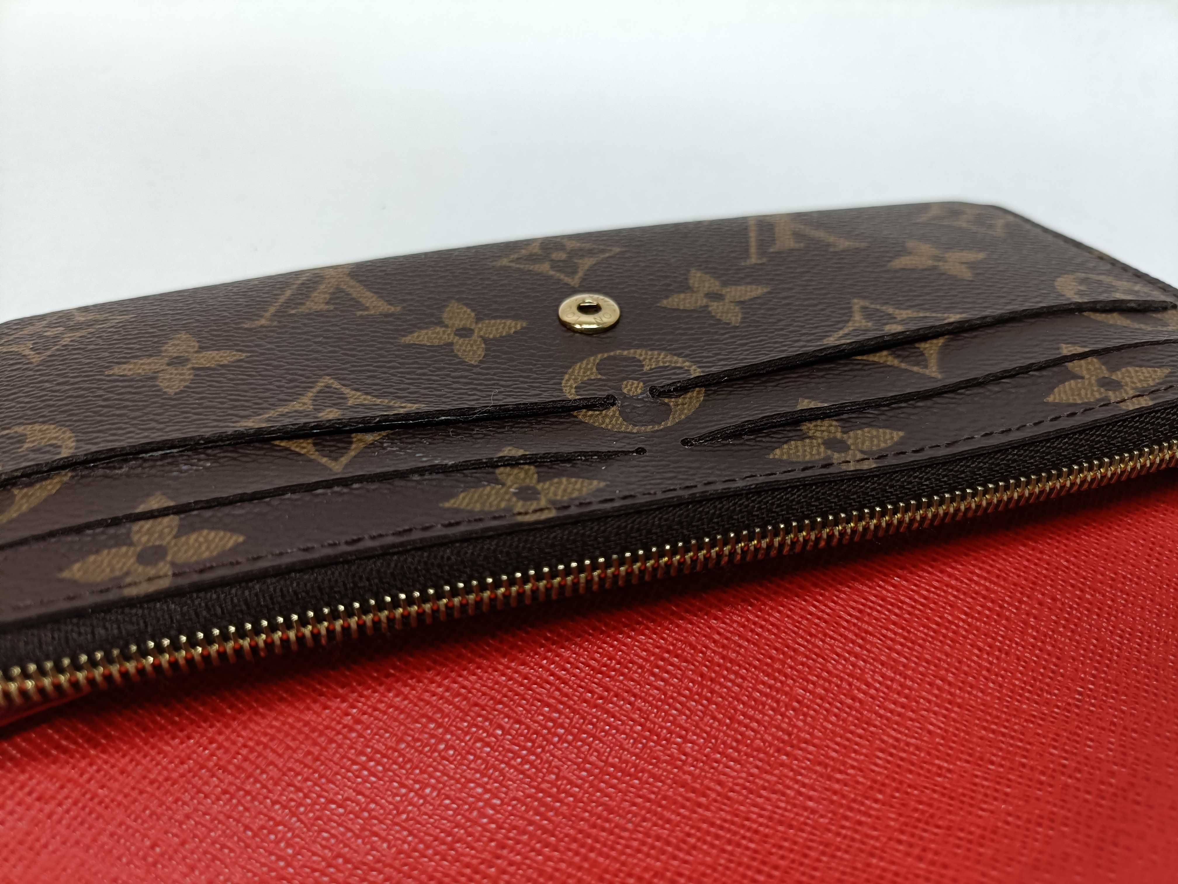 Monogram Portefeuille Emilie Flower Wallet (Clasp deteriorated) — view 13