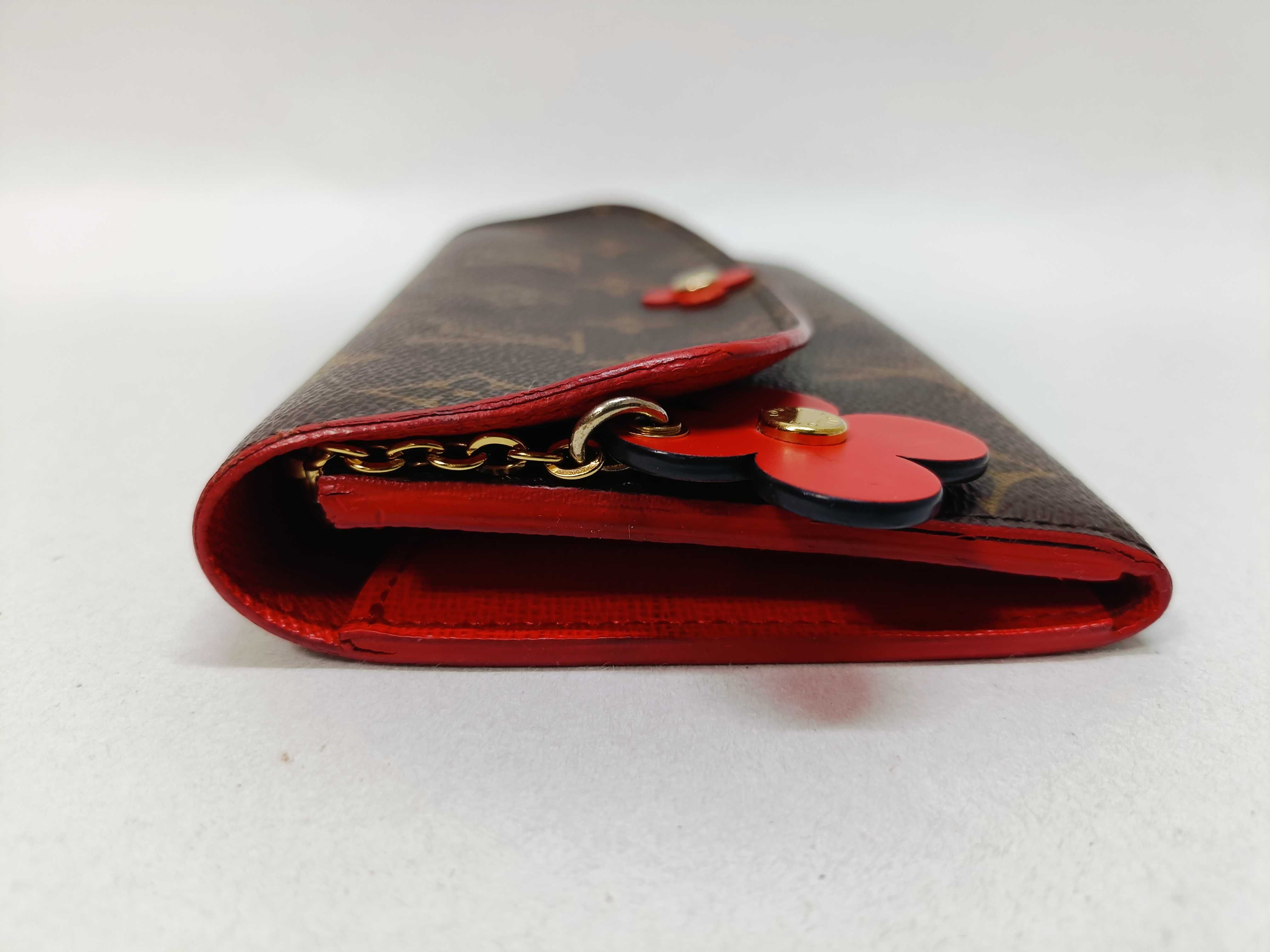 Monogram Portefeuille Emilie Flower Wallet (Clasp deteriorated) — view 3
