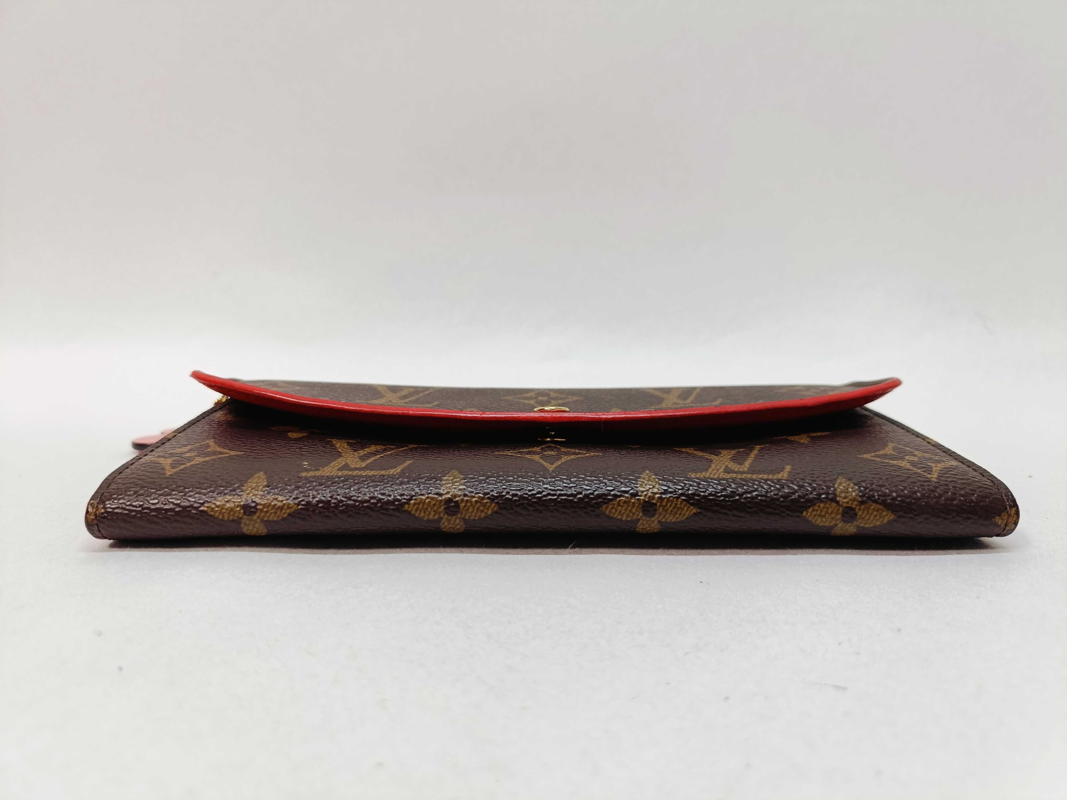 Monogram Portefeuille Emilie Flower Wallet (Clasp deteriorated) — view 5