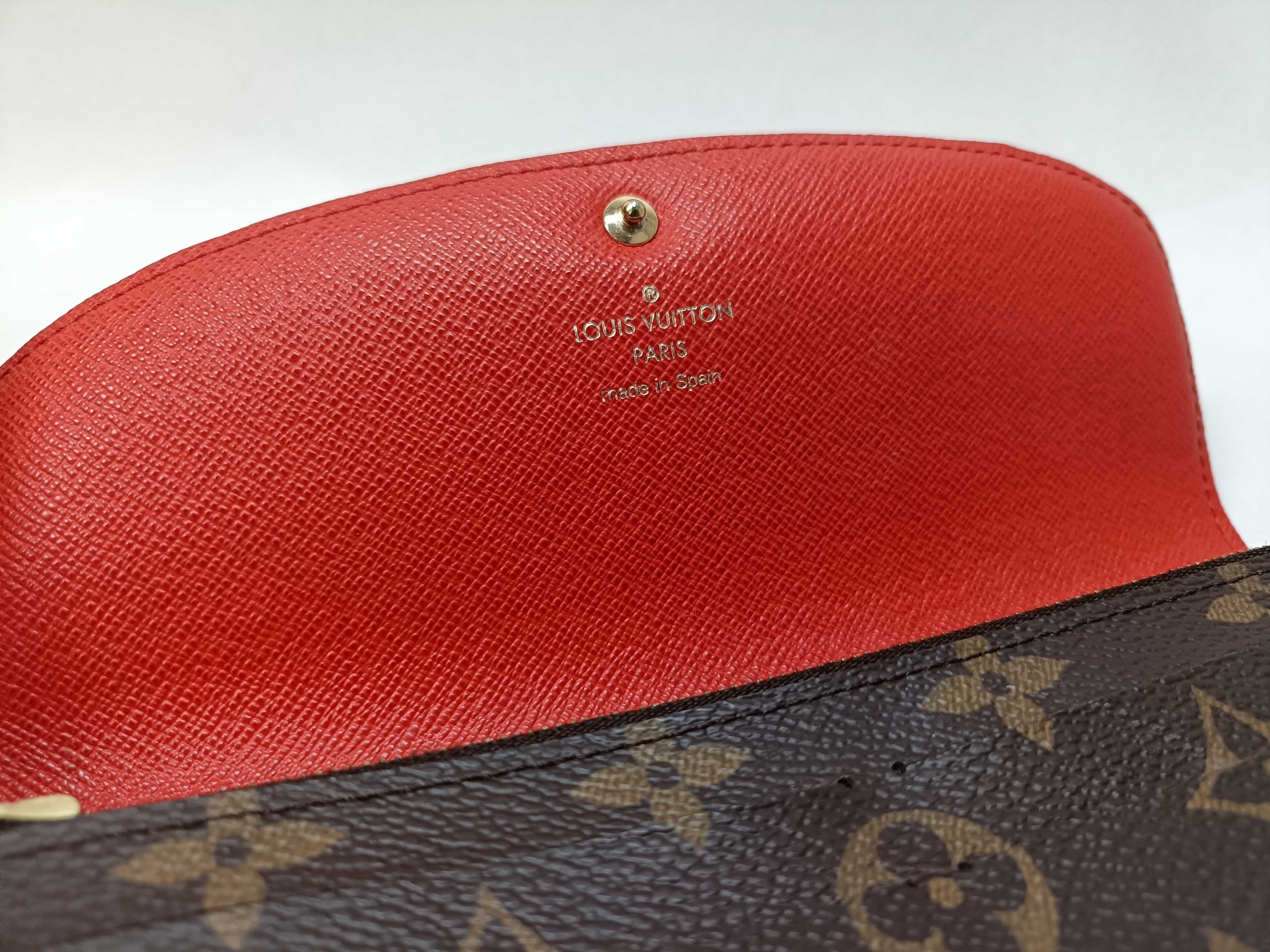 Monogram Portefeuille Emilie Flower Wallet (Clasp deteriorated) — view 8