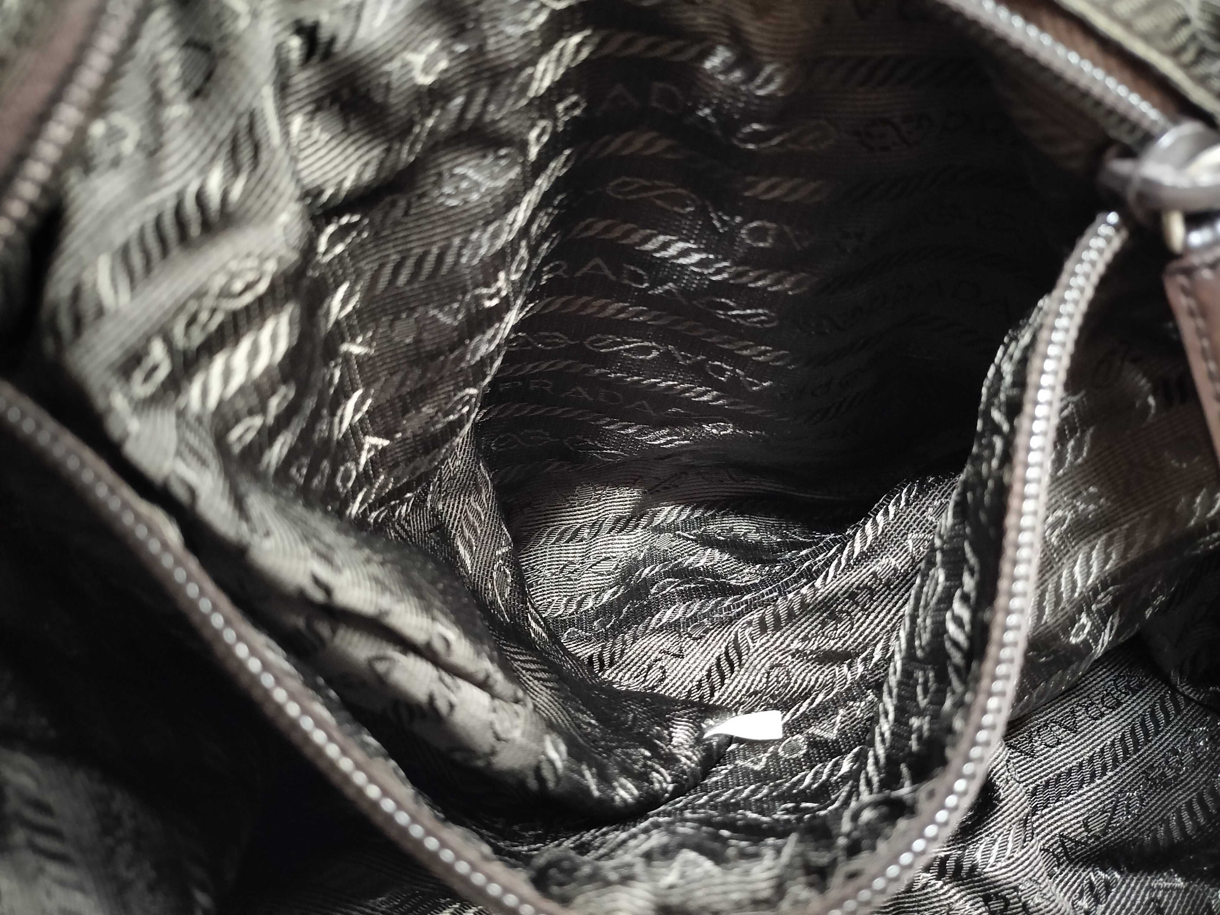 nylon backpack with Prada triangular logo. — view 11