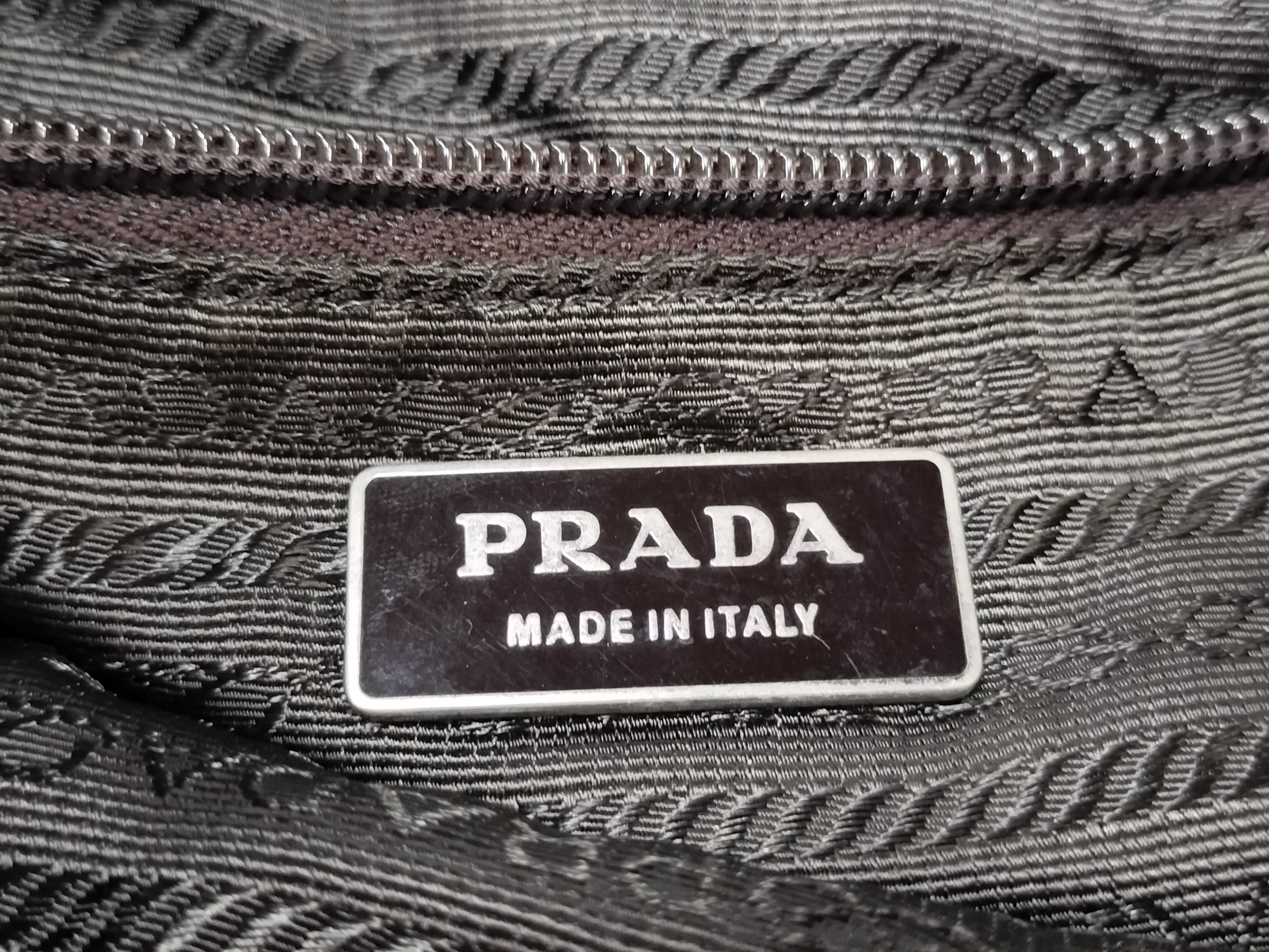 nylon backpack with Prada triangular logo. — view 12