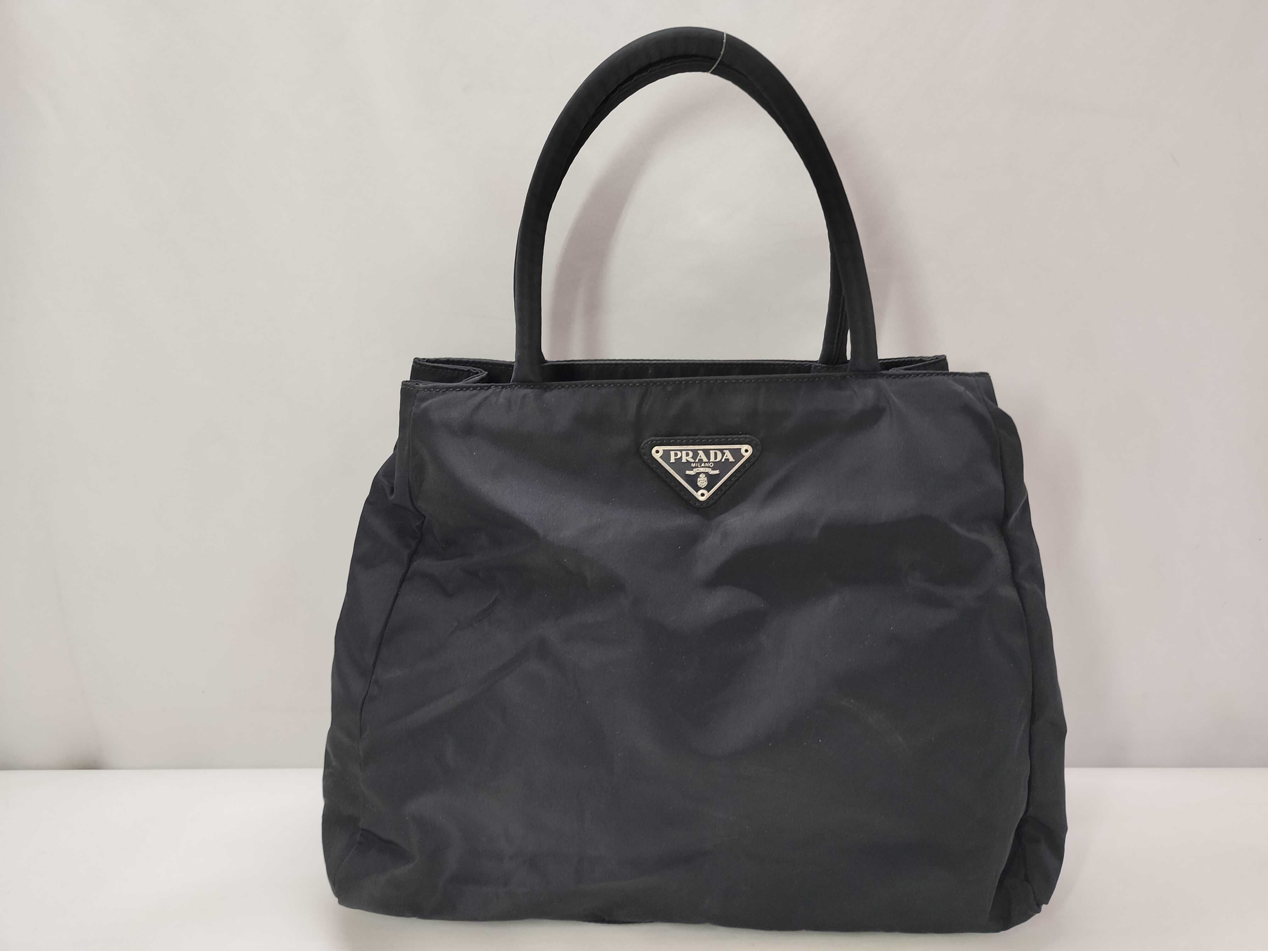 Nylon Prada Triangle Logo Nylon Handbag Tote Bag