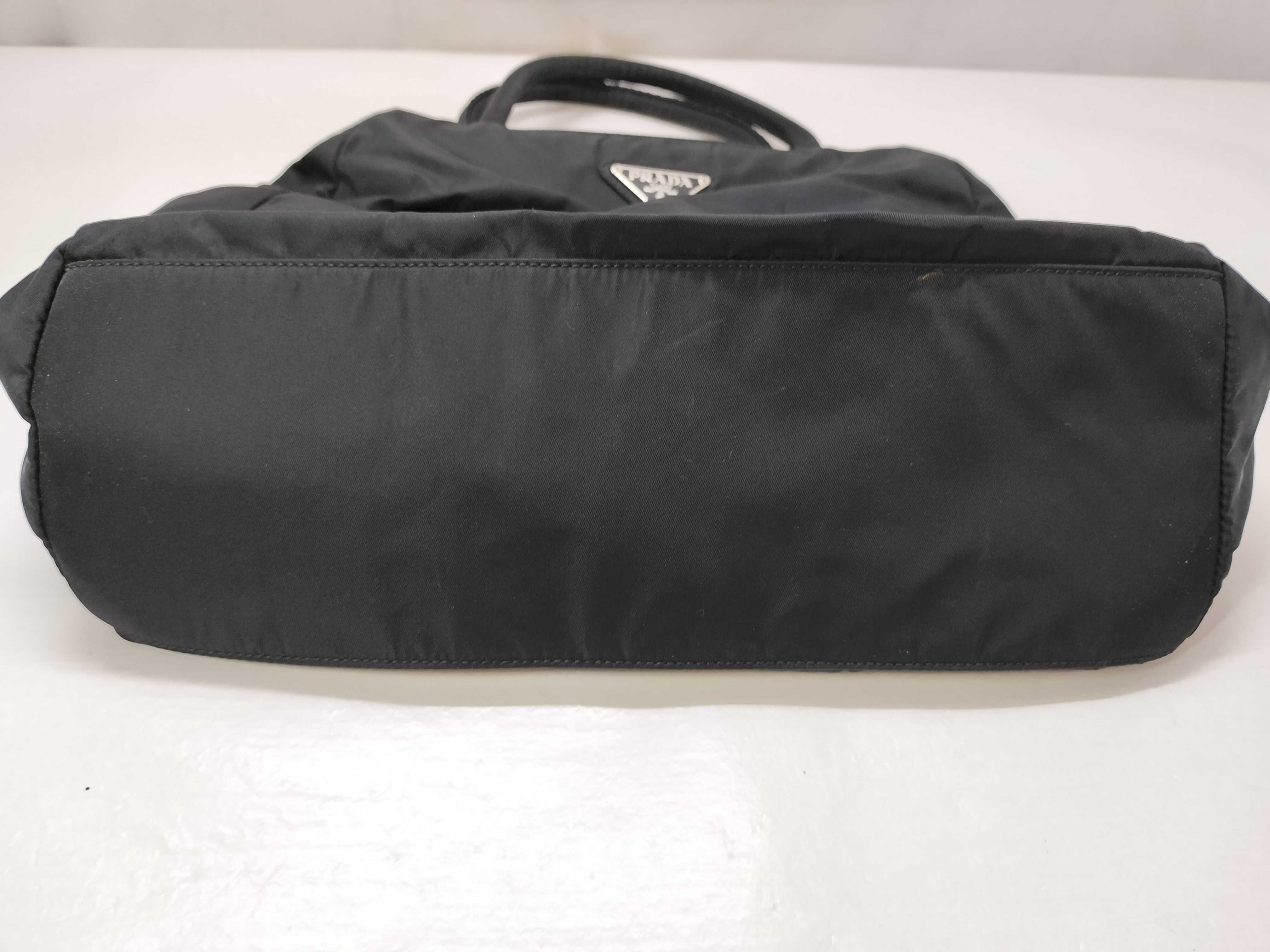 Nylon Prada Triangle Logo Nylon Handbag Tote Bag — view 13