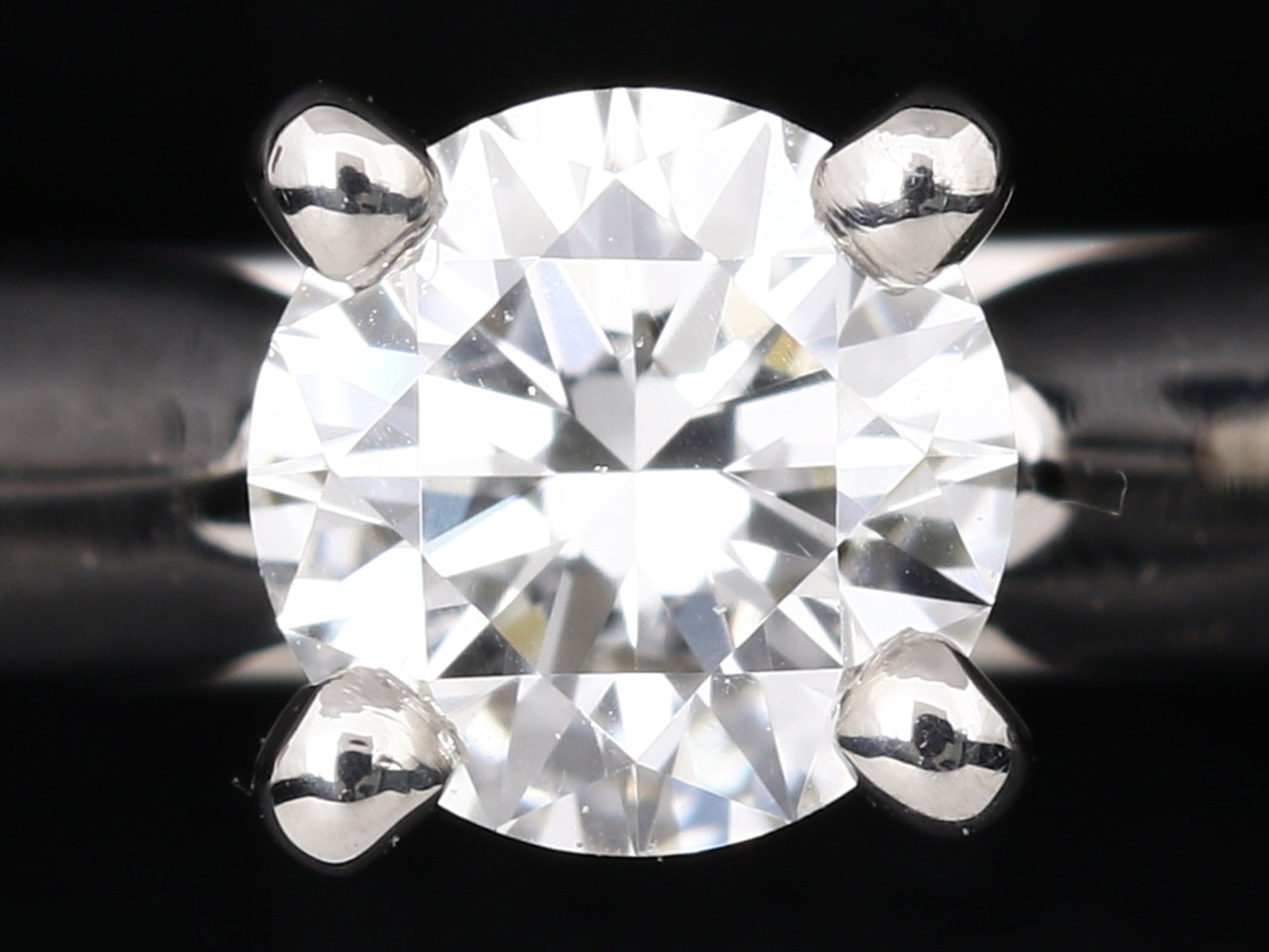 PT950 D0.18ct Solitaire Ring, 2.9g — view 2