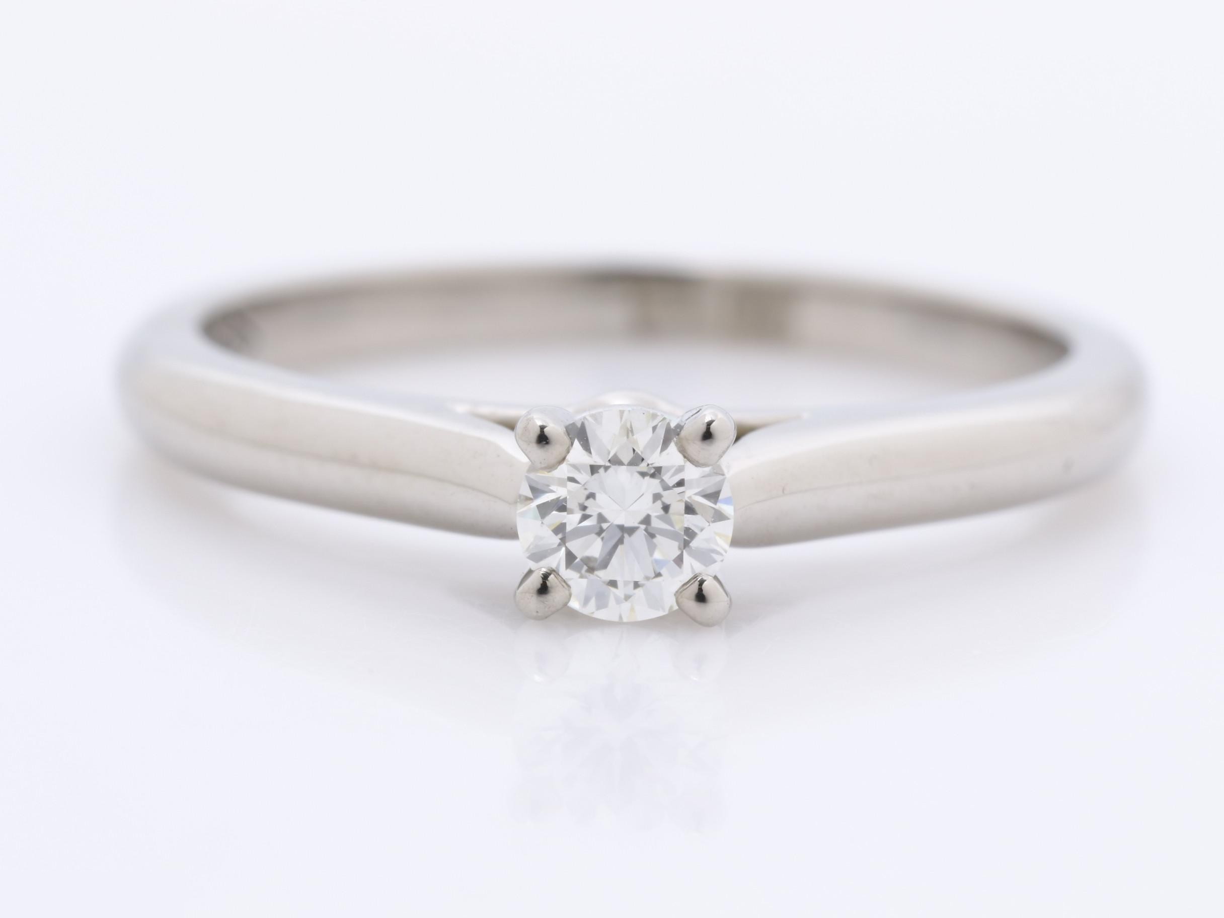 PT950 D0.18ct Solitaire Ring, 2.9g — view 3