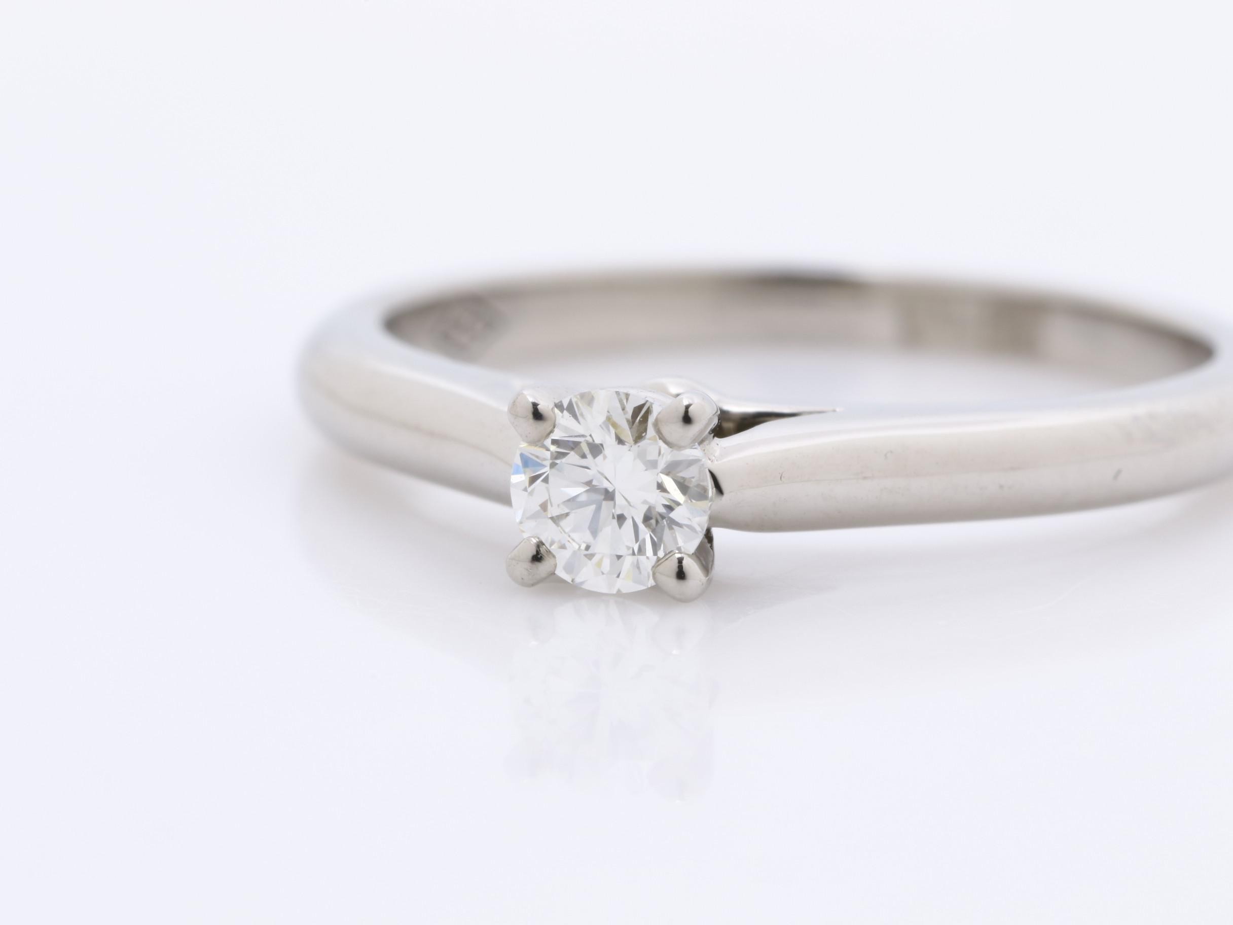 PT950 D0.18ct Solitaire Ring, 2.9g — view 4