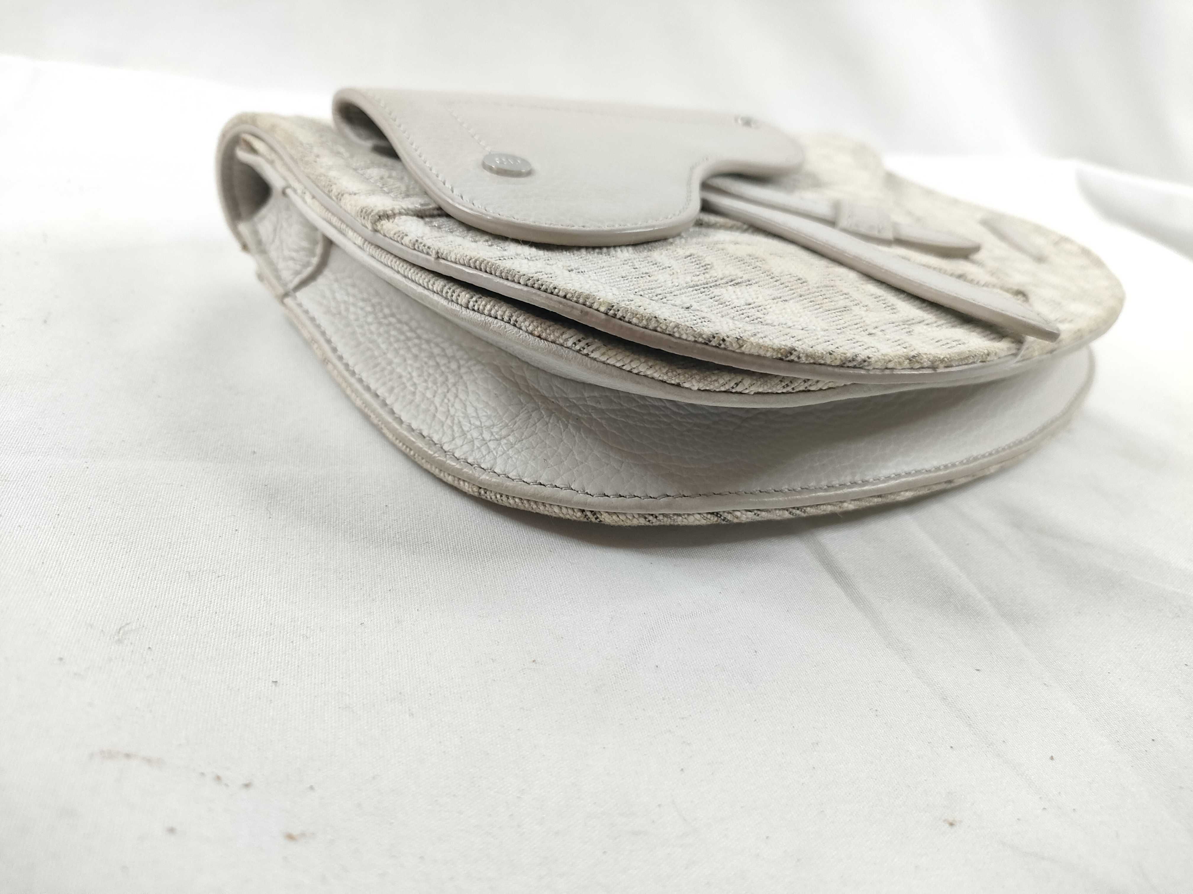 DU- Saddle Bag Canvas Body Bag White 26 BO 0241 Shoulder Bag — view 3