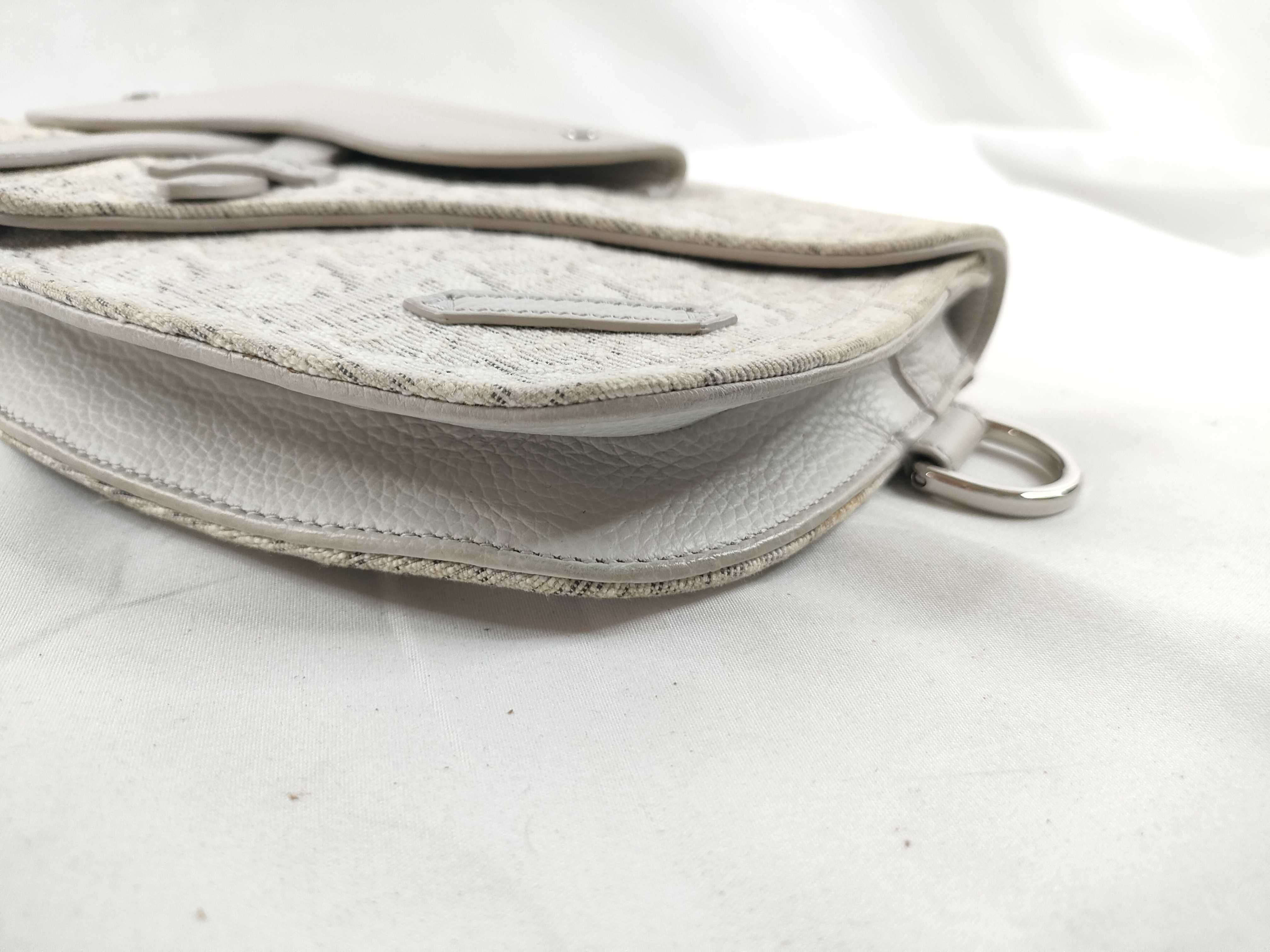 DU- Saddle Bag Canvas Body Bag White 26 BO 0241 Shoulder Bag — view 5