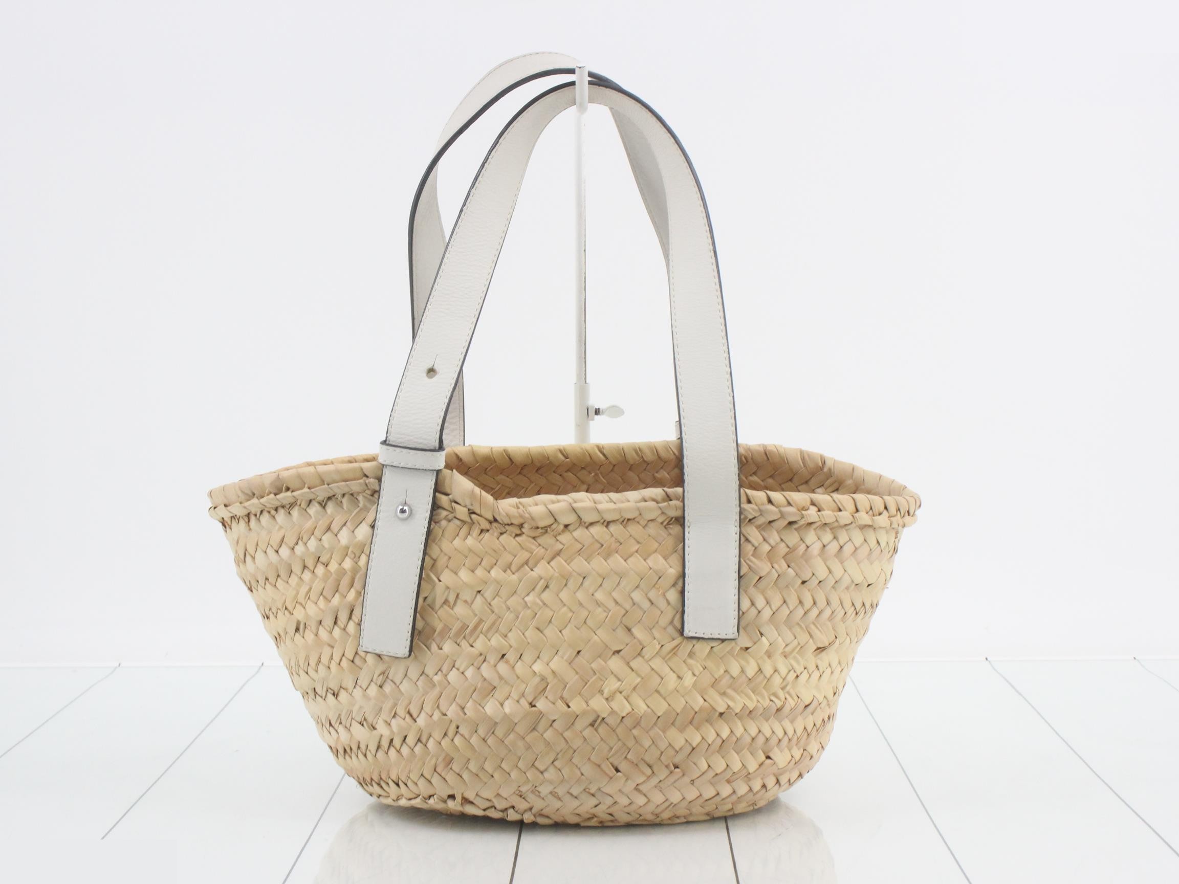 Anagram Calfskin Lifea Basket Small Tote Bag — view 2