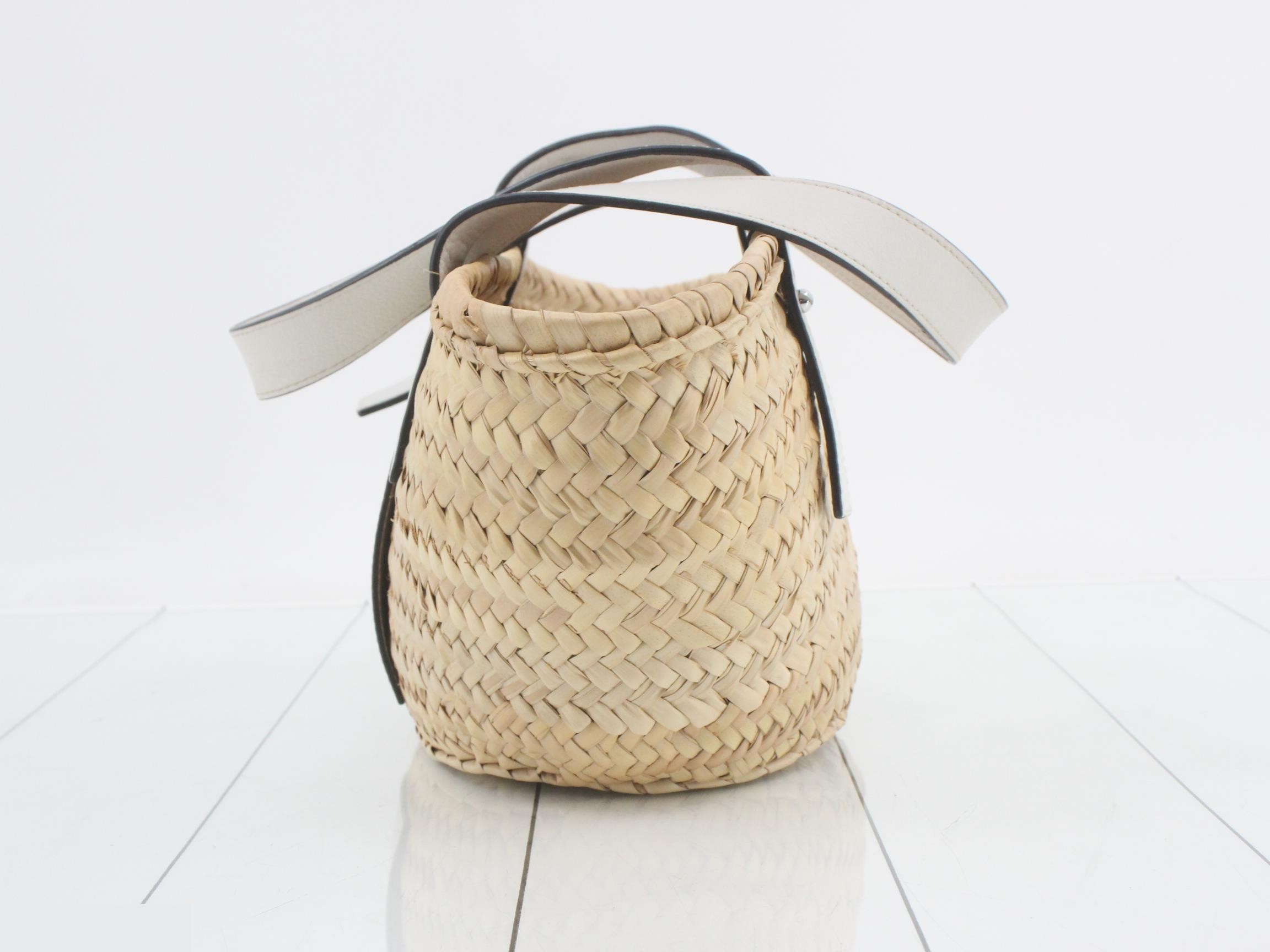 Anagram Calfskin Lifea Basket Small Tote Bag — view 3