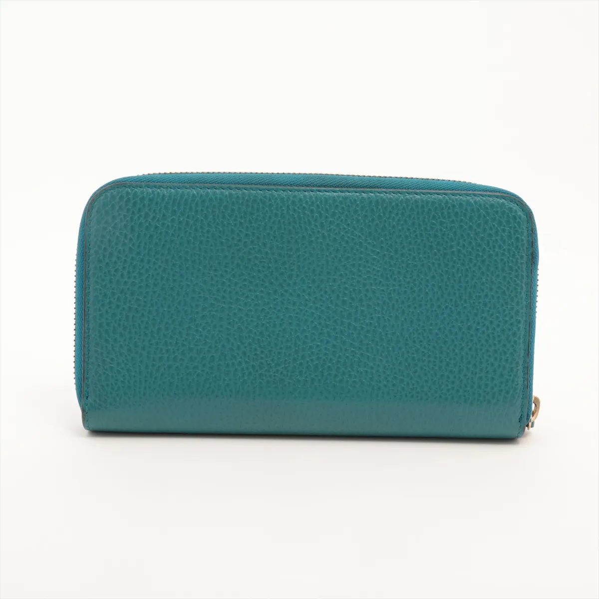 Interlocking G 449347 PVC x Leather Round Zip Wallet Blue G Stamp — view 2