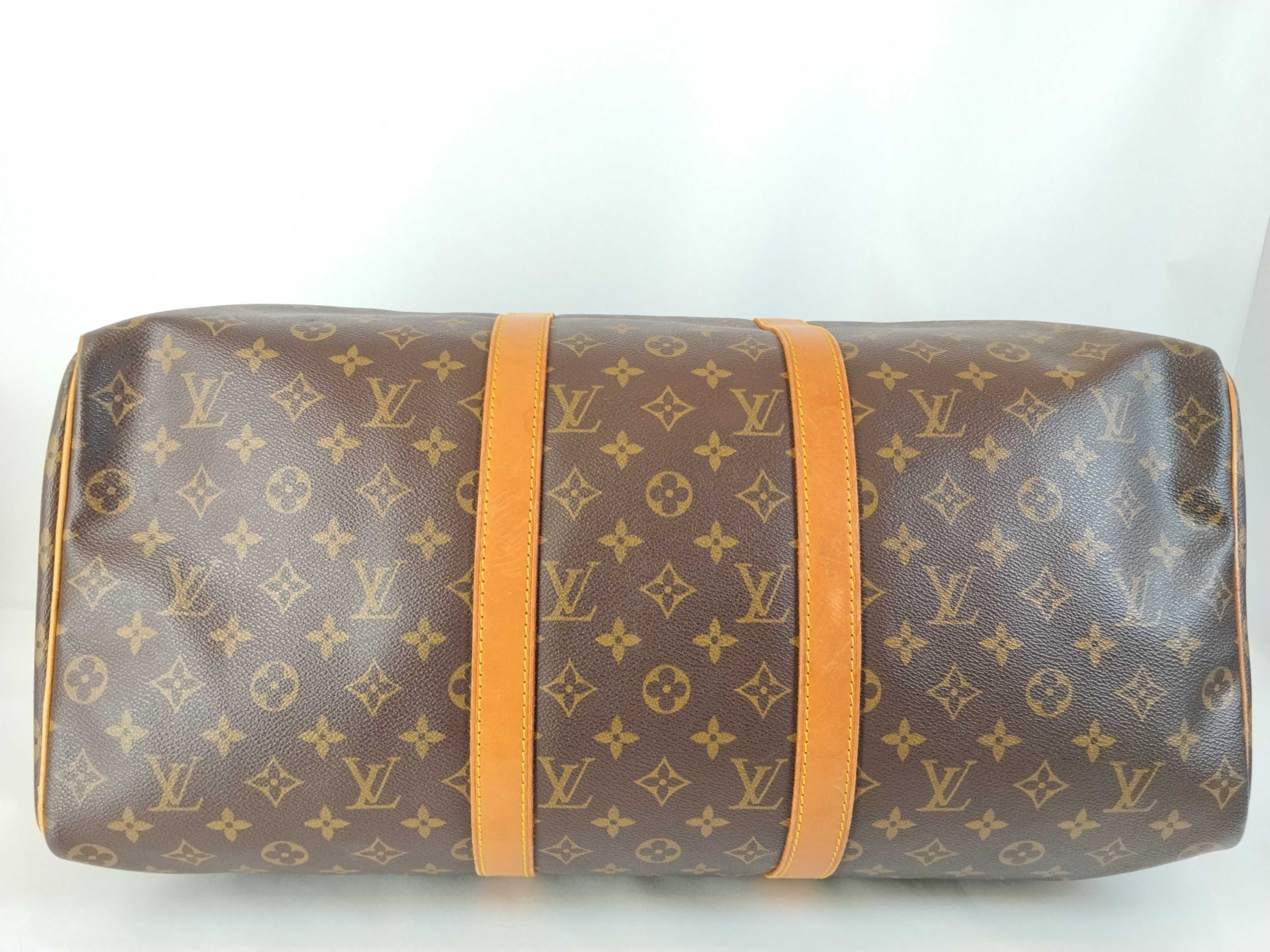 Monogram Keepall 45 M41428 VI884 Brown Boston Bag — view 8