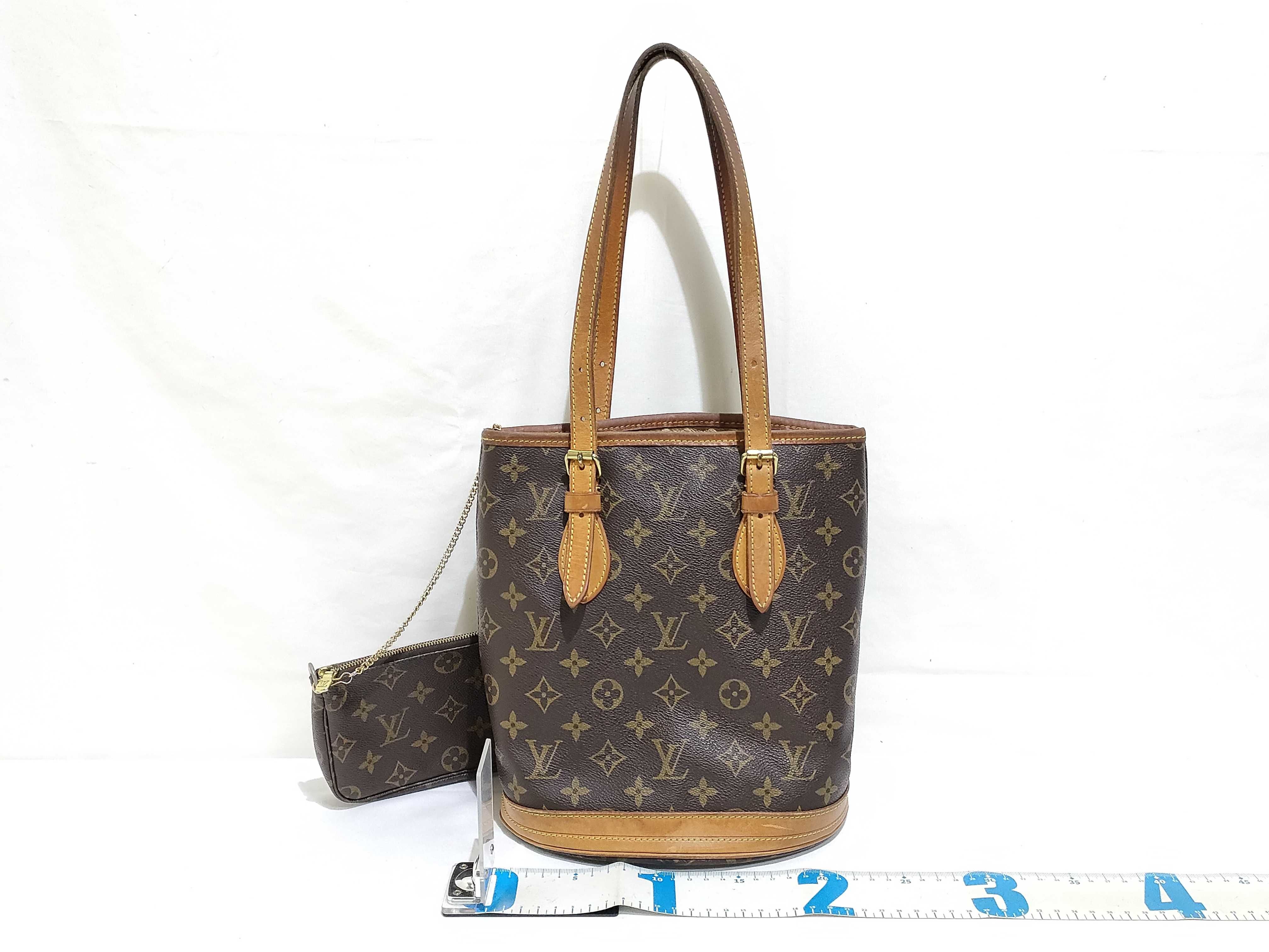 Monogram Bucket PM M42238 FL0032 Brown Tote Bag — view 2