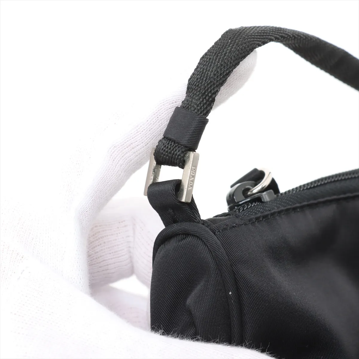 Tessuto Nylon Handbag Black — view 9