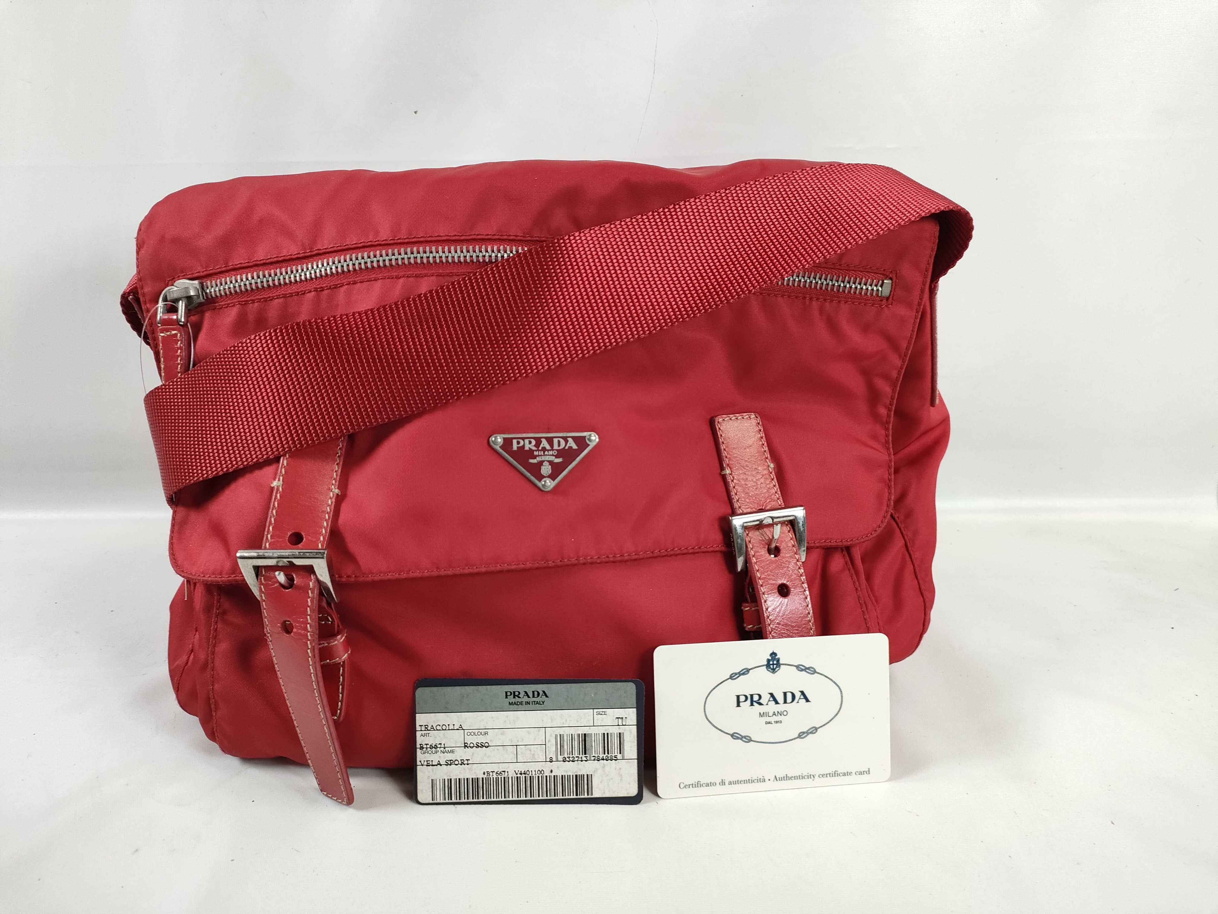 Nylon Messenger Shoulder Bag