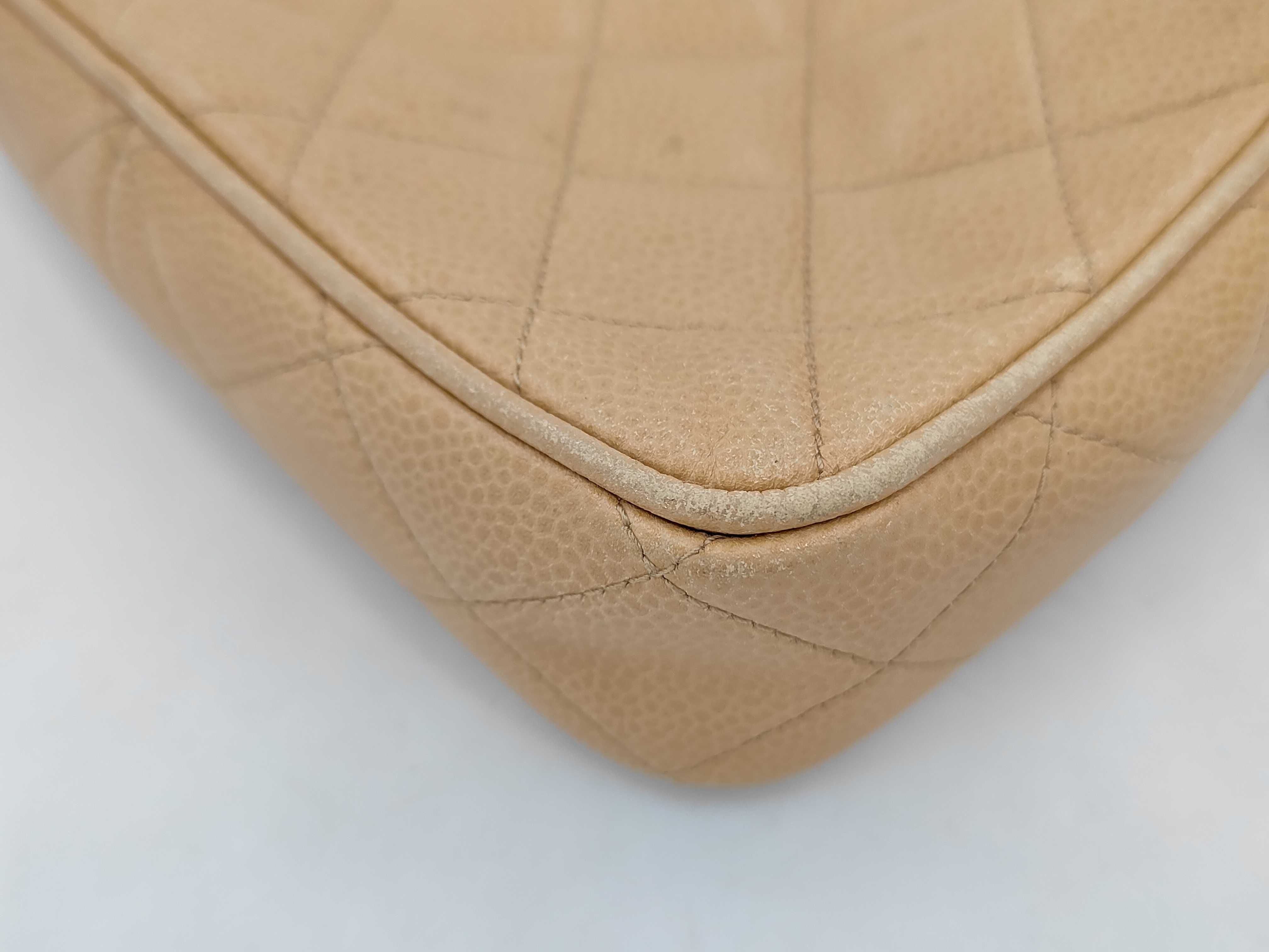 Caviar Matelassé Chain Bag, Beige, 3840055, Shoulder Bag — view 4