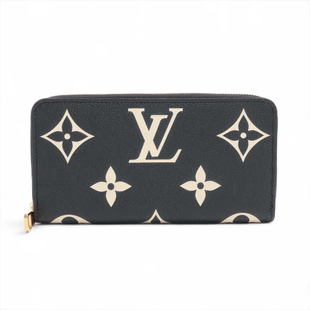 Bicolor Monogram Empreinte Zippy Wallet - Black Round Zip Wallet M28794 (RFID detected)