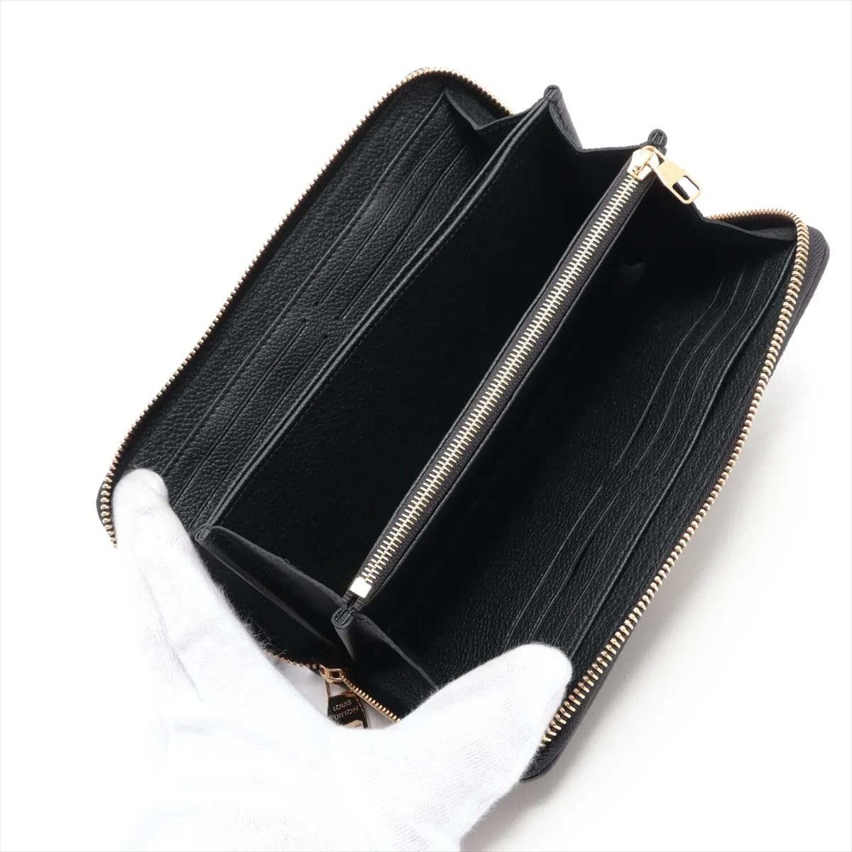 Bicolor Monogram Empreinte Zippy Wallet - Black Round Zip Wallet M28794 (RFID detected) — view 3