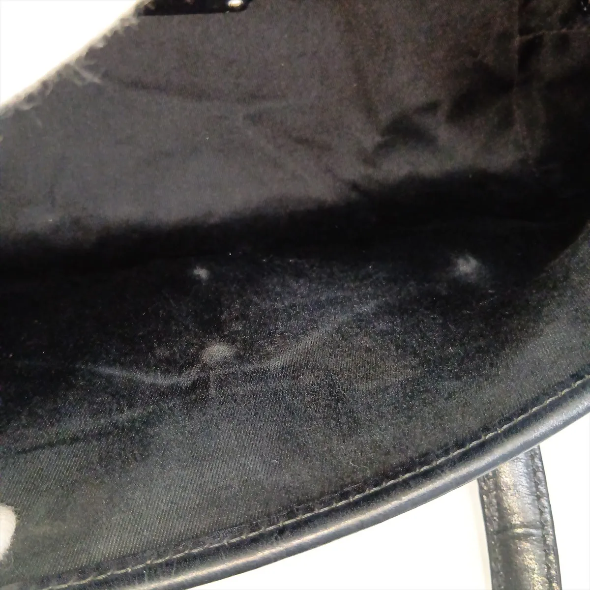 GG Canvas Bamboo Canvas x Leather Handbag Black 114993 — view 12