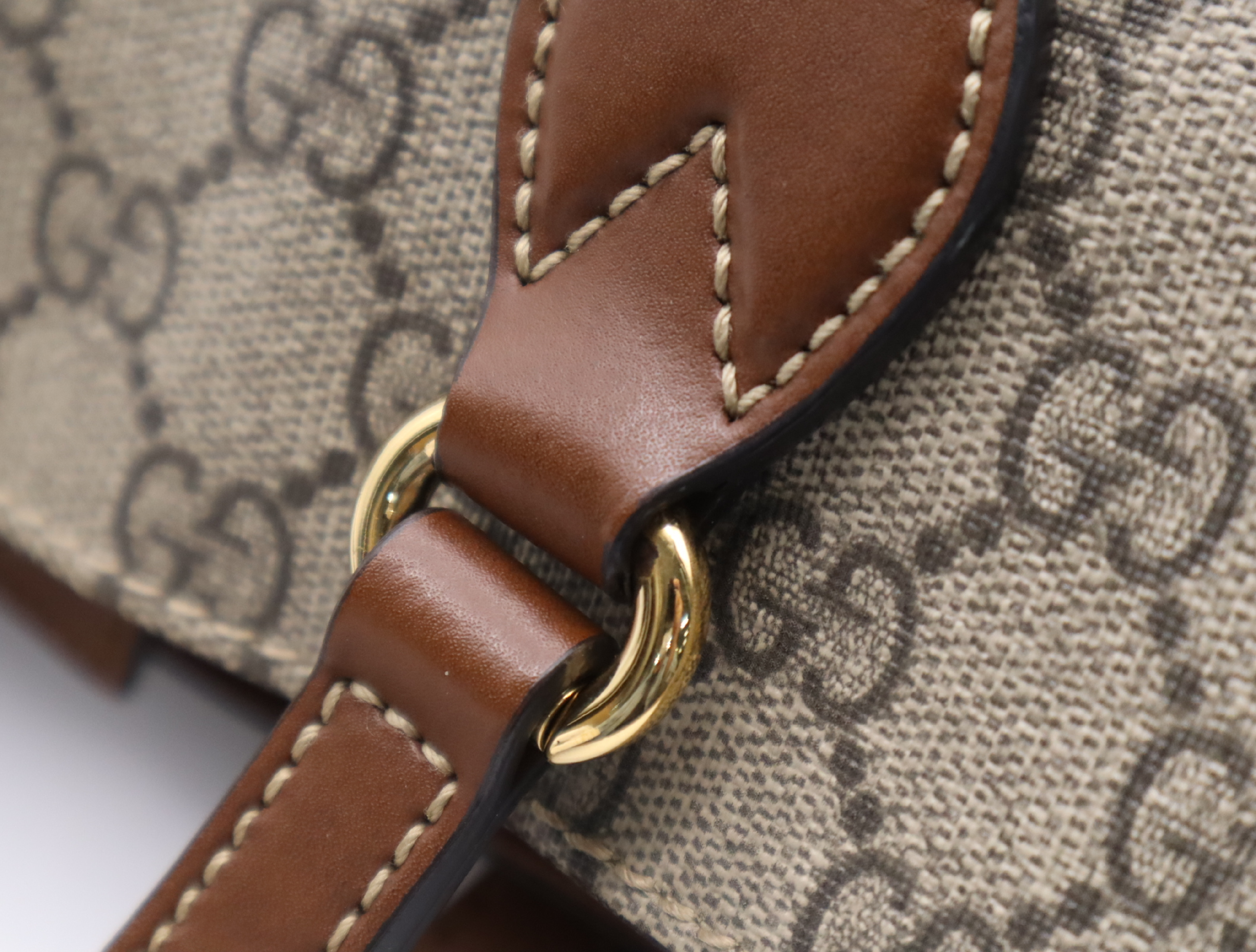 473887 GG Supreme Handbag Khaki Brown Handbag — view 10