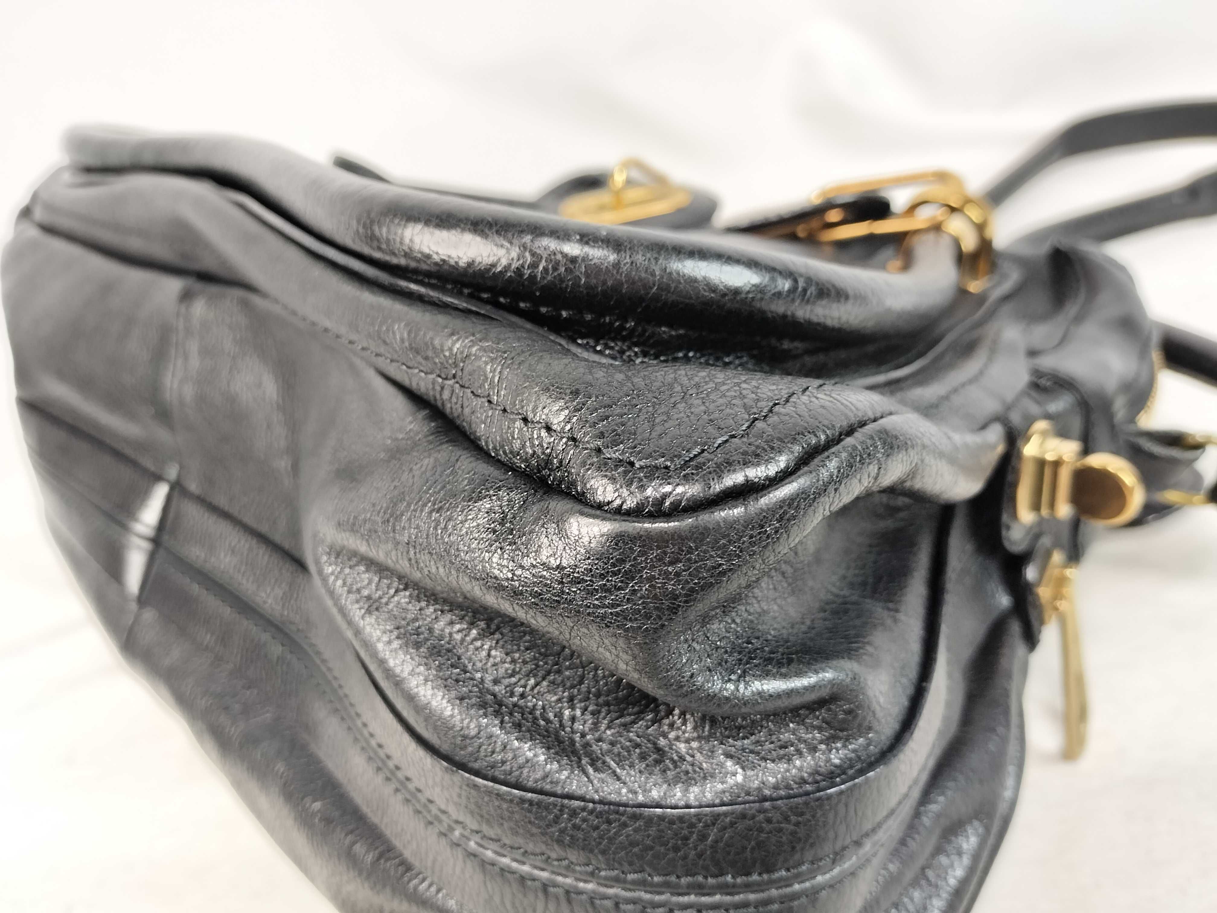 Paraty 2-Way Tote Bag - Leather, Black — view 8