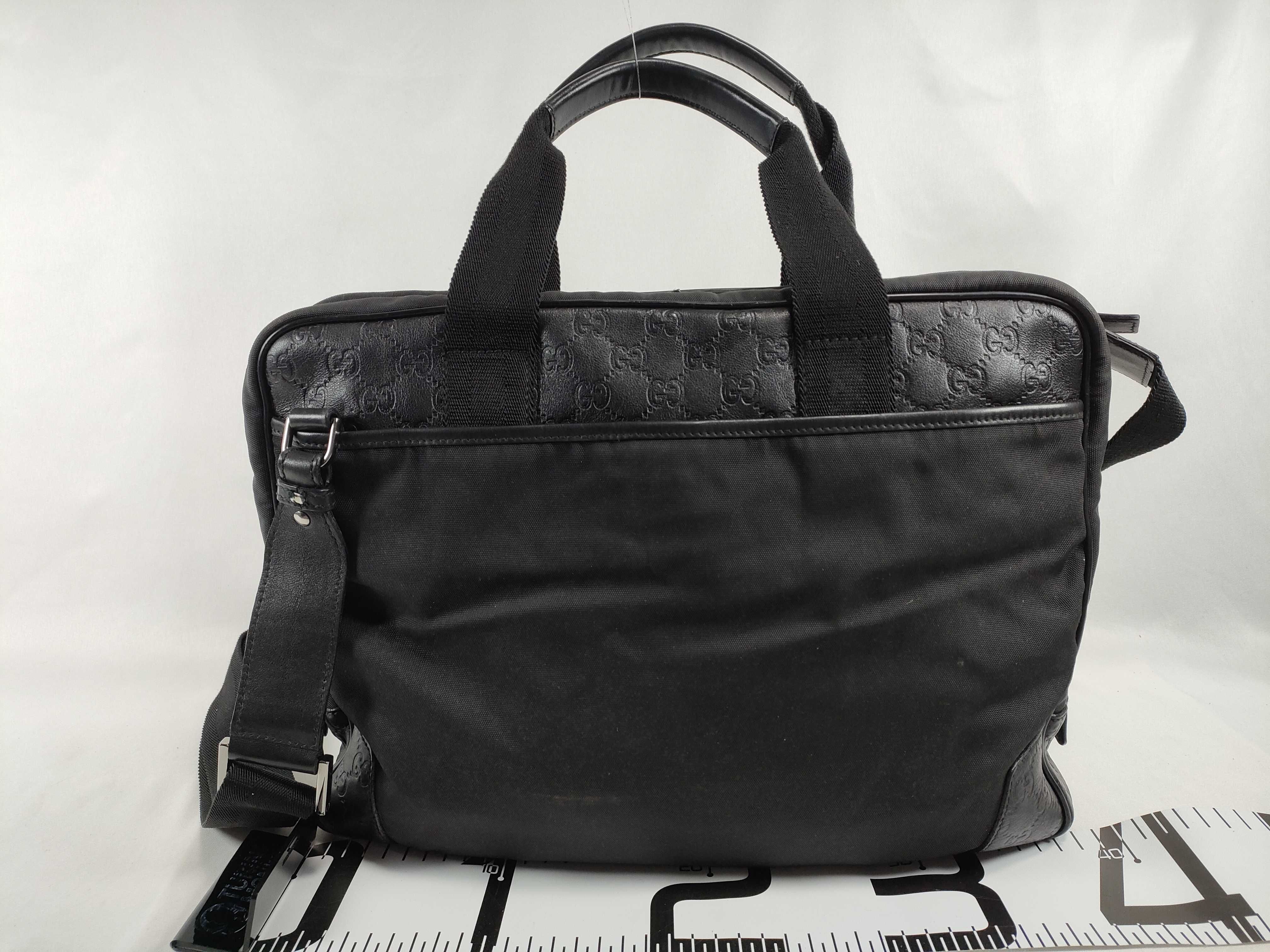 Guccissima Nylon 2-Way Leather Briefcase Business Bag — view 2