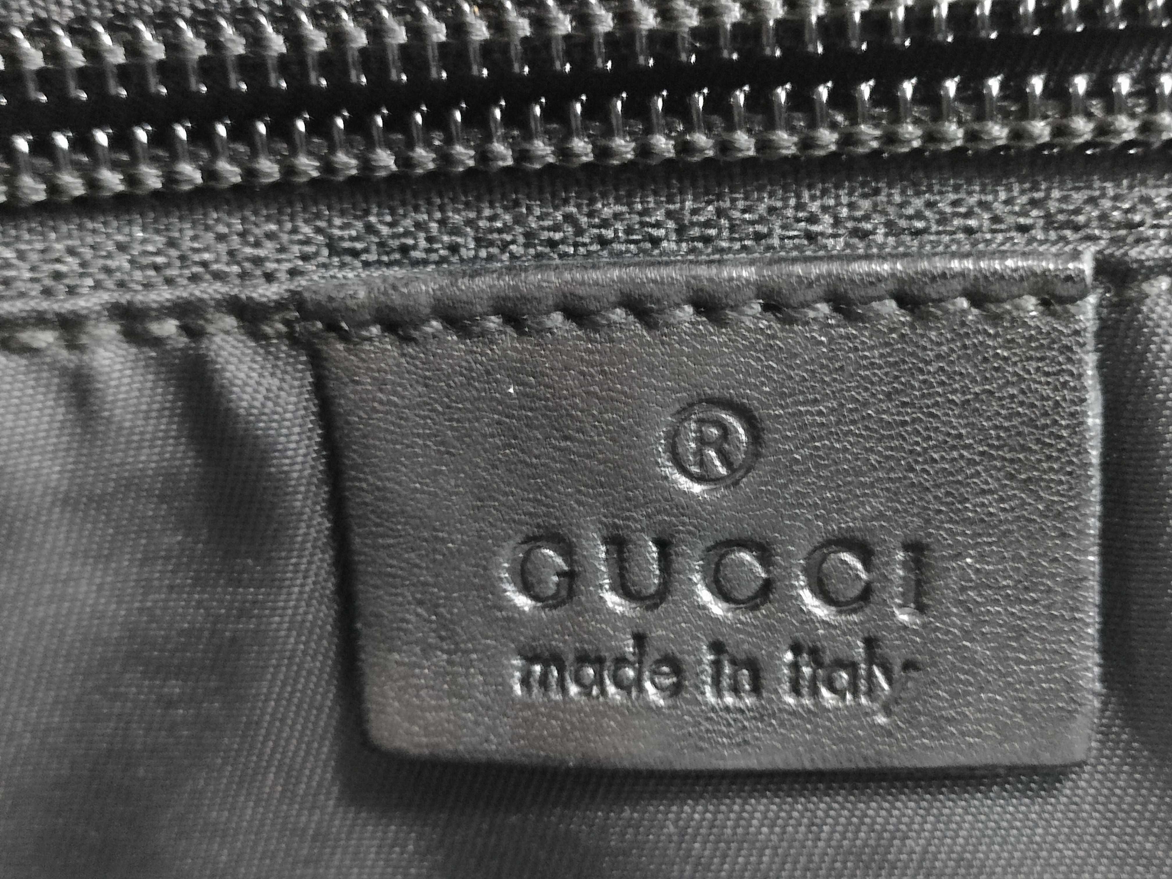 Guccissima Nylon 2-Way Leather Briefcase Business Bag — view 14