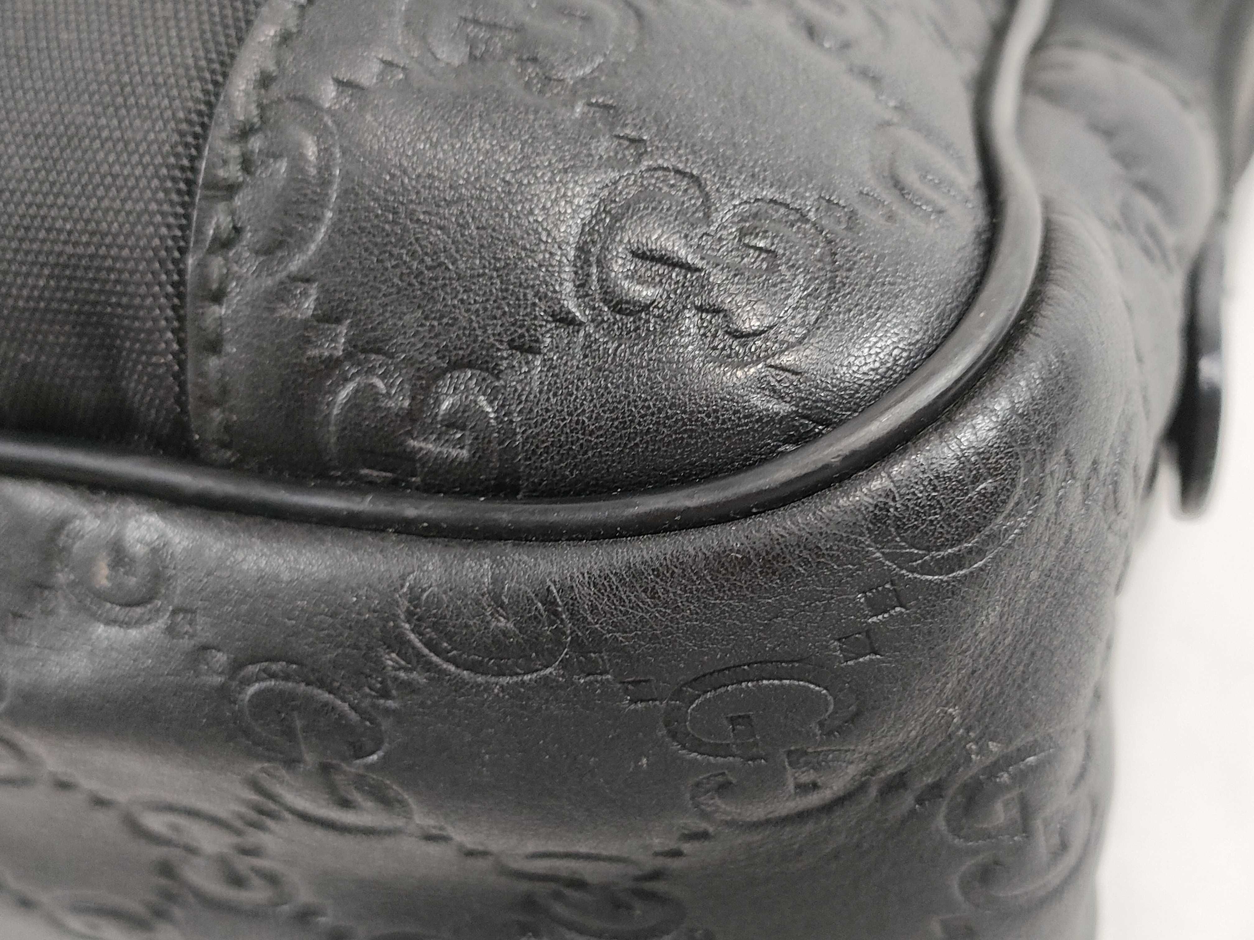 Guccissima Nylon 2-Way Leather Briefcase Business Bag — view 8