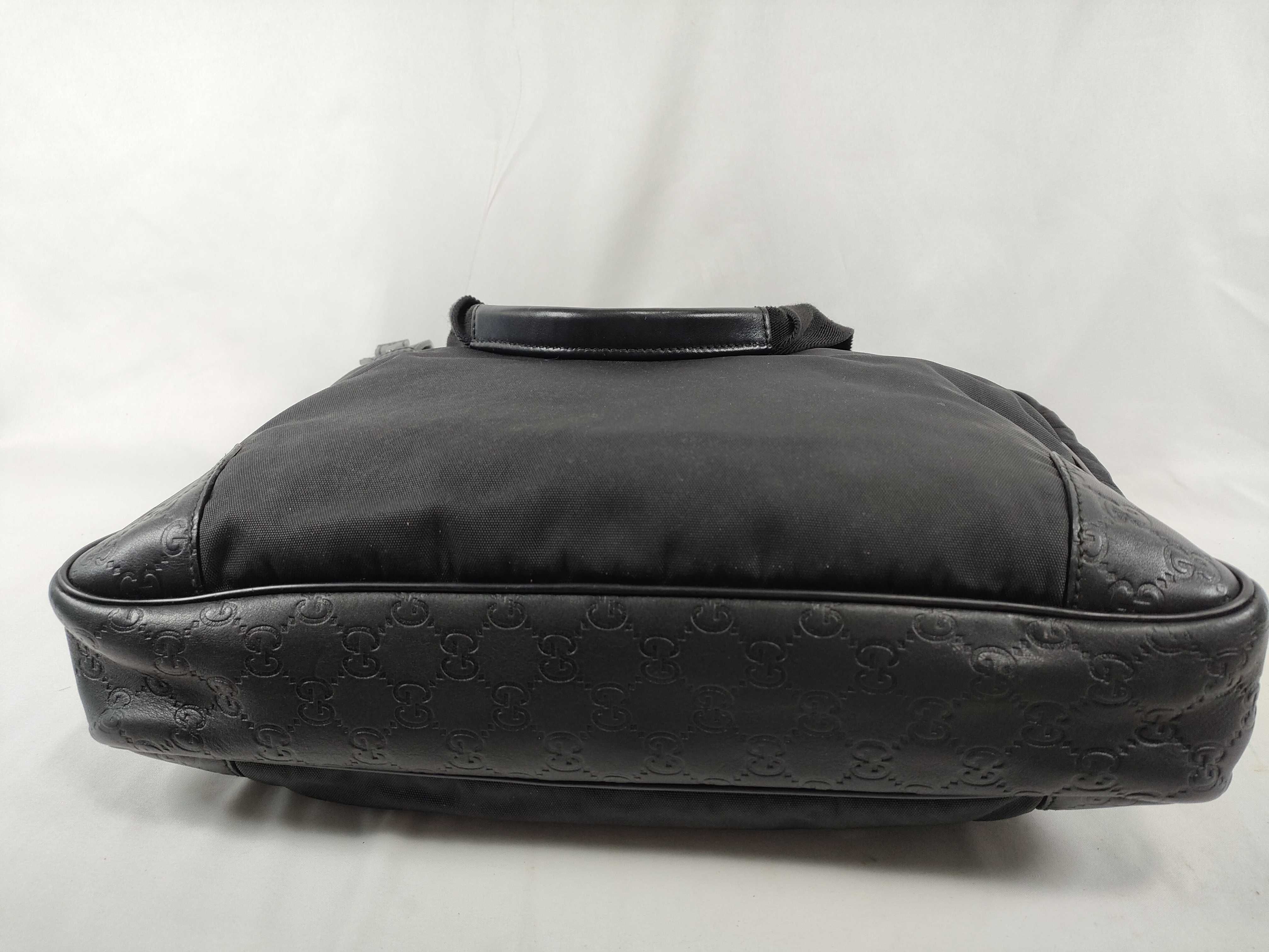 Guccissima Nylon 2-Way Leather Briefcase Business Bag — view 9