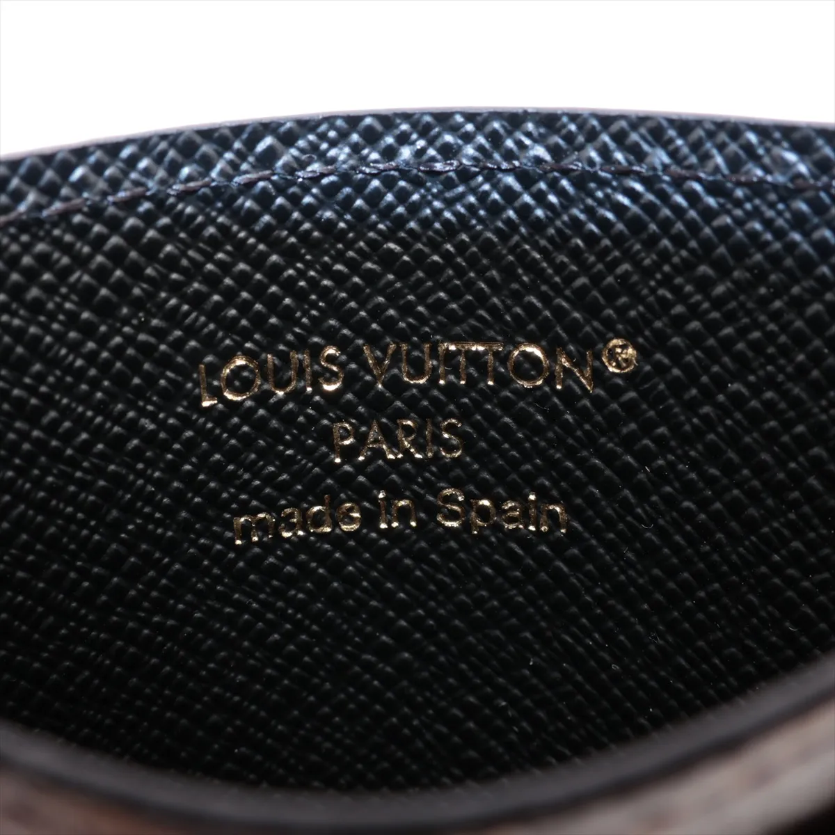 Monogram Reverse Portecarte Simple M69161 Camel x Black Pass Case (RFID Activated) — view 6
