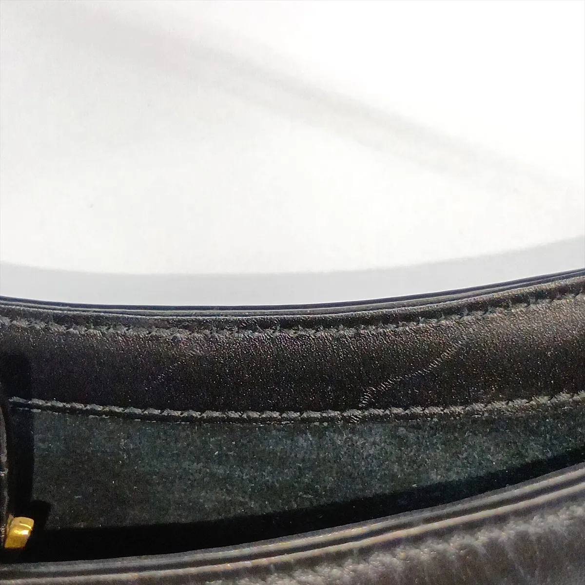 Mini Hobo Leather Shoulder Bag, Black, 710318 — view 10