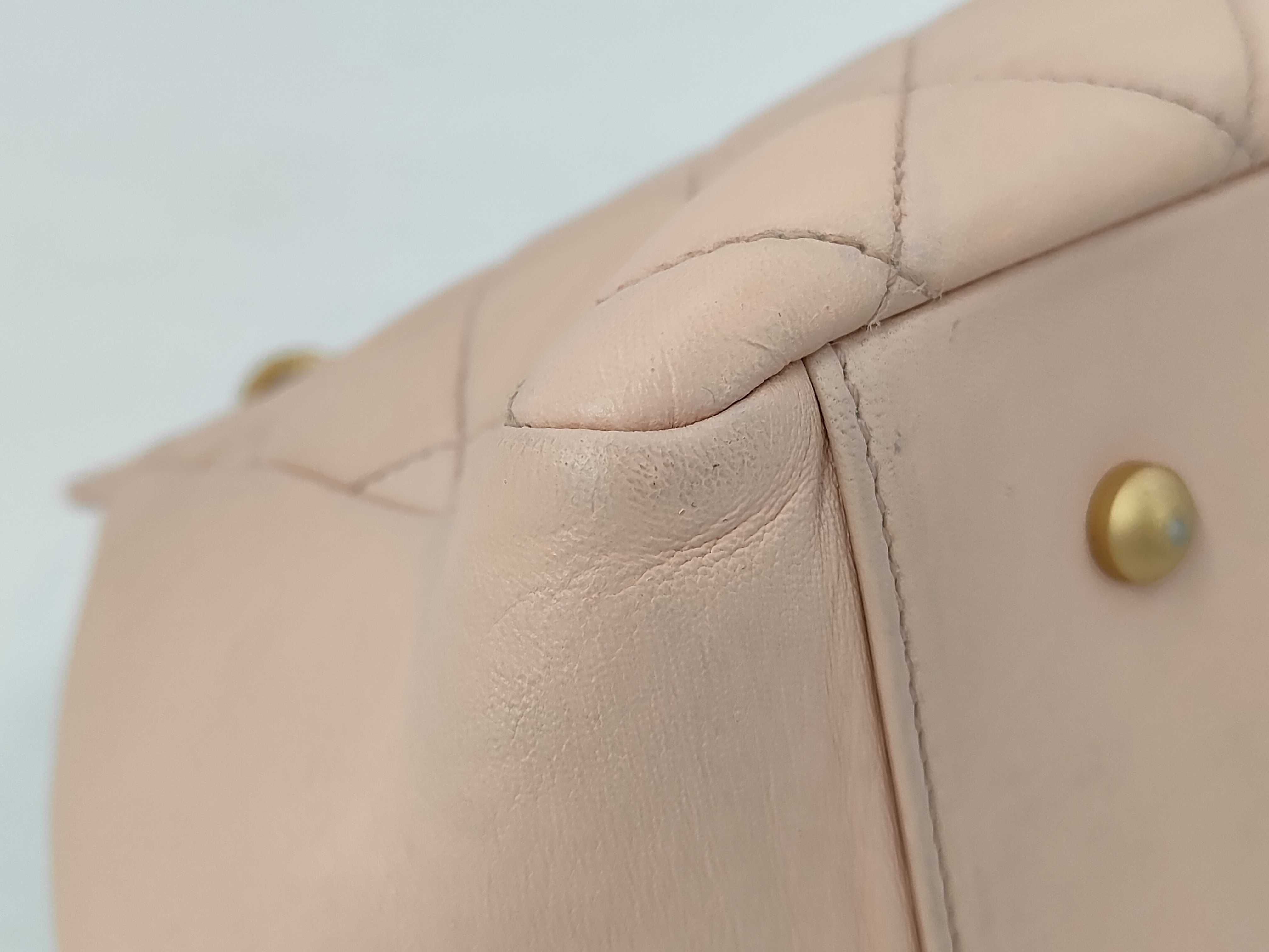 Matelassé Chain Handbag, Leather, Series 6, Pink, Guarantee Card, Shoulder Bag — view 3