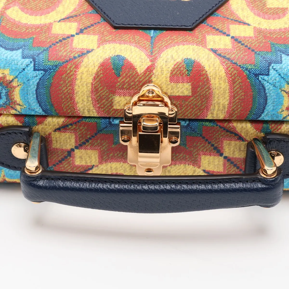 GG Kaleidoscope PVC x Leather 2-Way Handbag, Multicolor 633587 — view 5