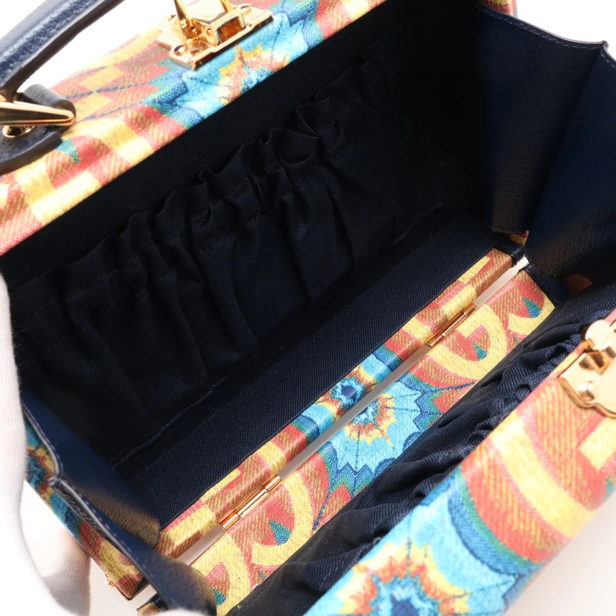 GG Kaleidoscope PVC x Leather 2-Way Handbag, Multicolor 633587 — view 8