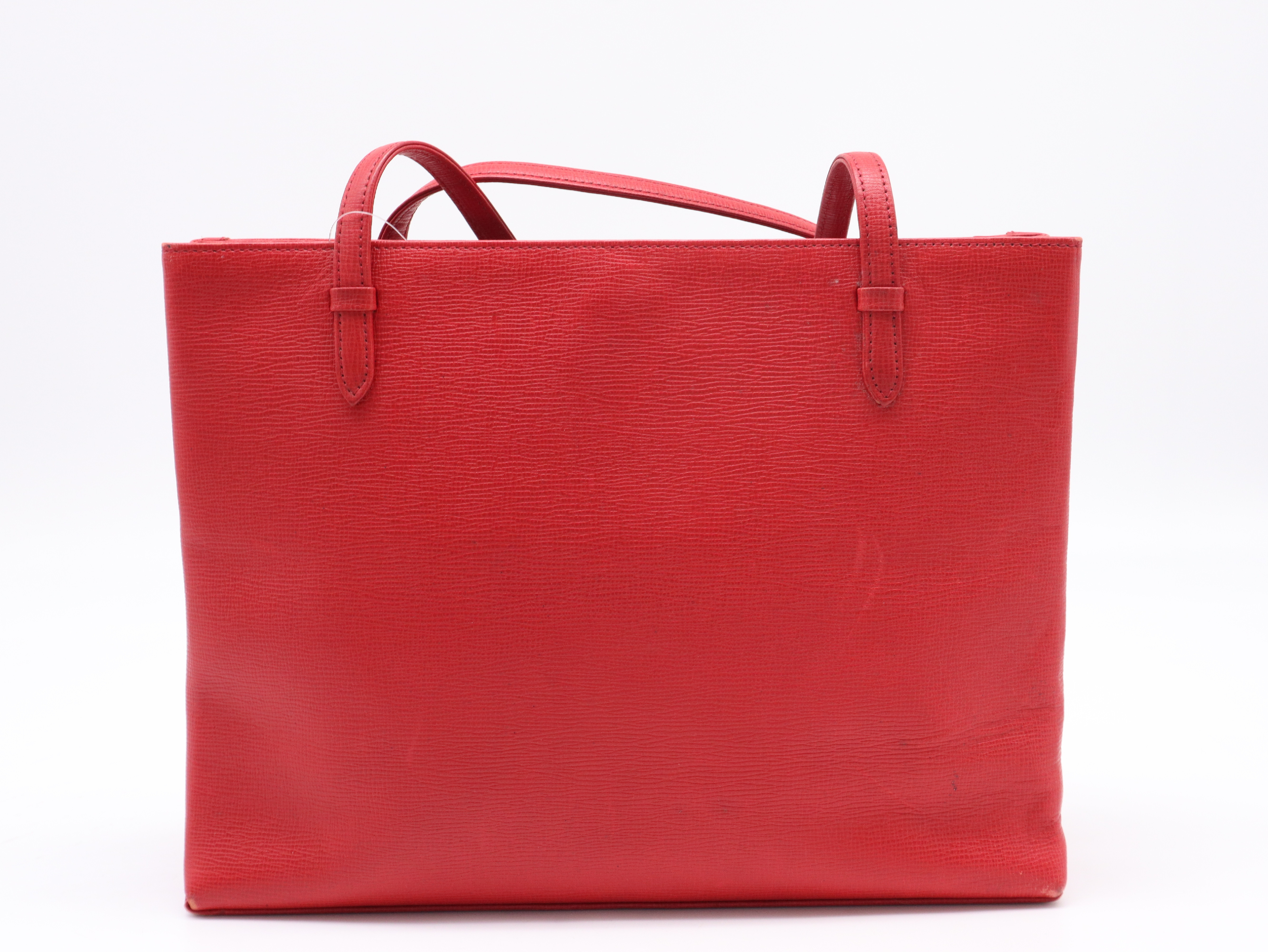 Leather Tote Bag, Red Tote Bag — view 2