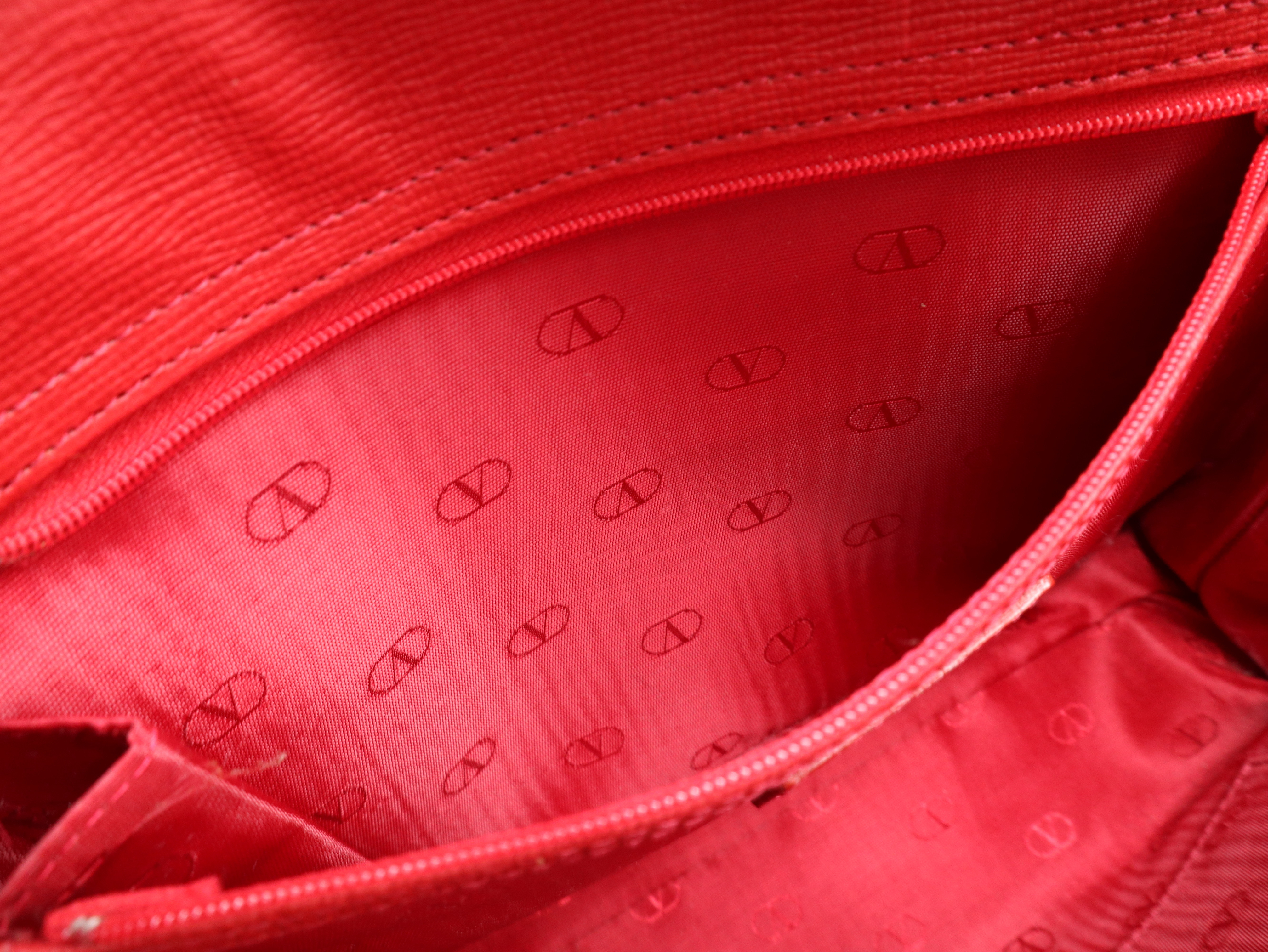 Leather Tote Bag, Red Tote Bag — view 11