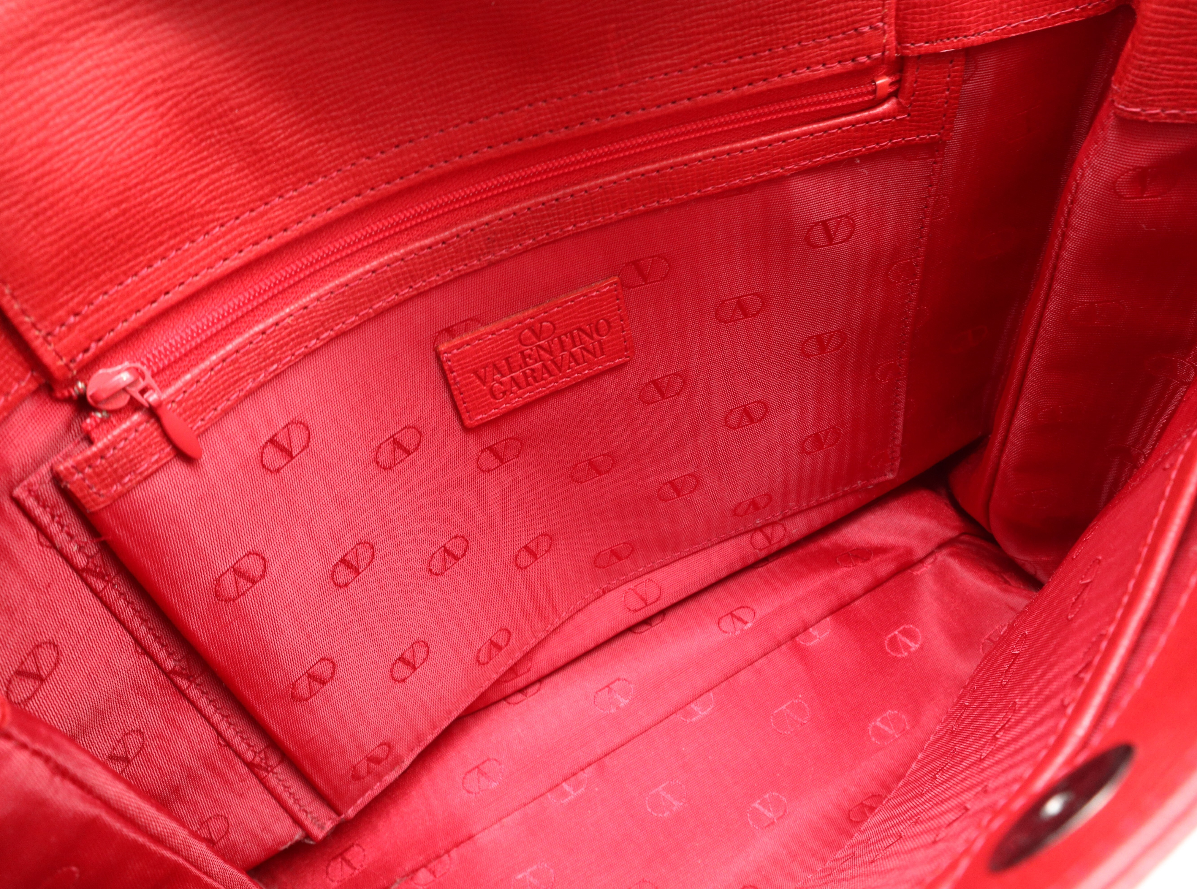 Leather Tote Bag, Red Tote Bag — view 12
