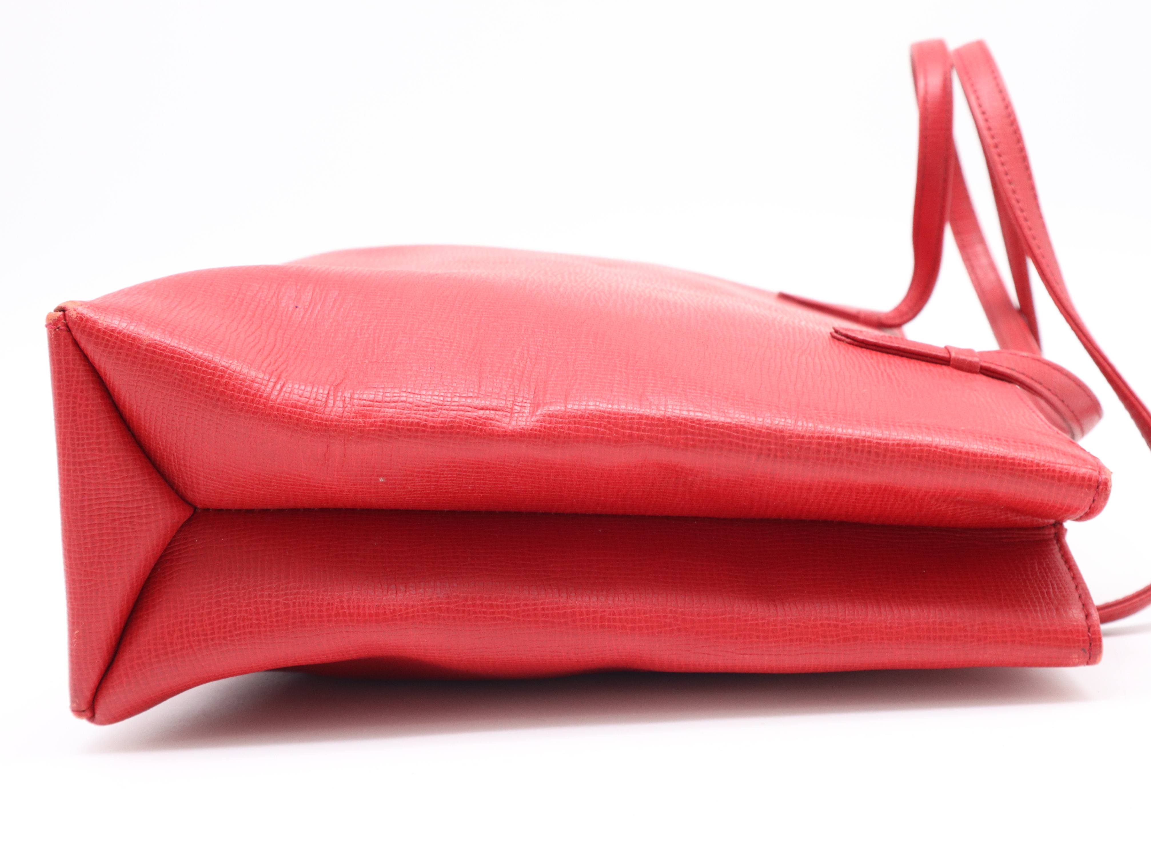 Leather Tote Bag, Red Tote Bag — view 5