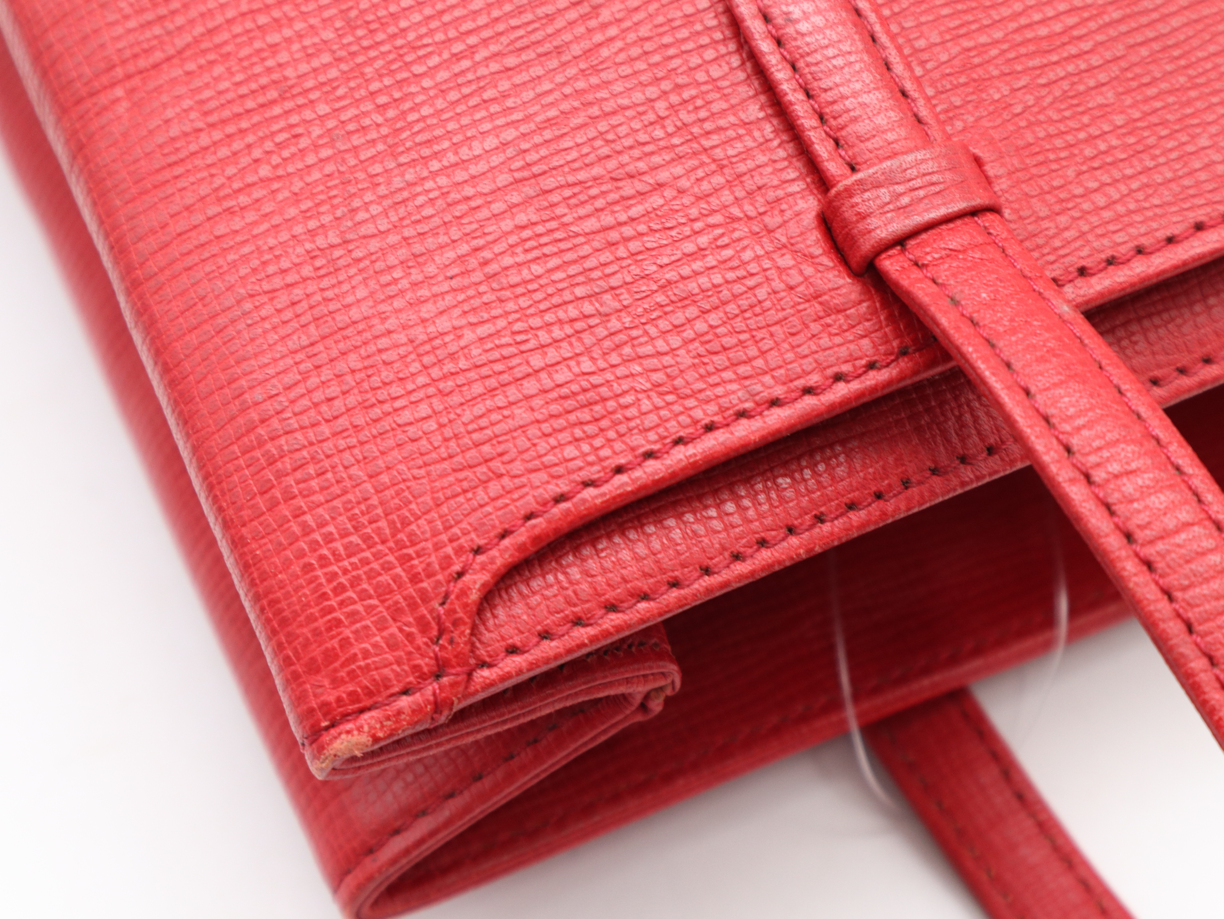 Leather Tote Bag, Red Tote Bag — view 7