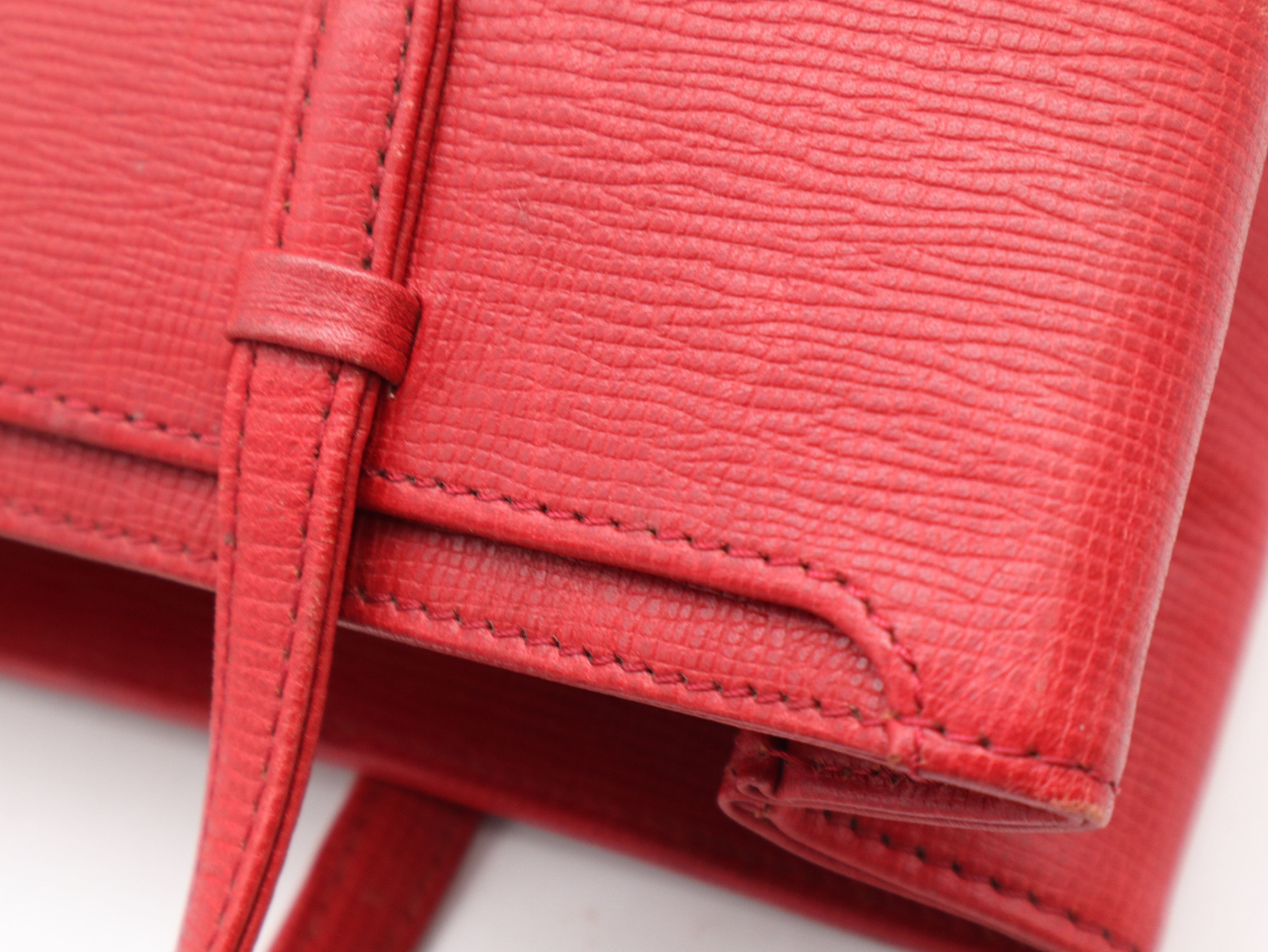 Leather Tote Bag, Red Tote Bag — view 8