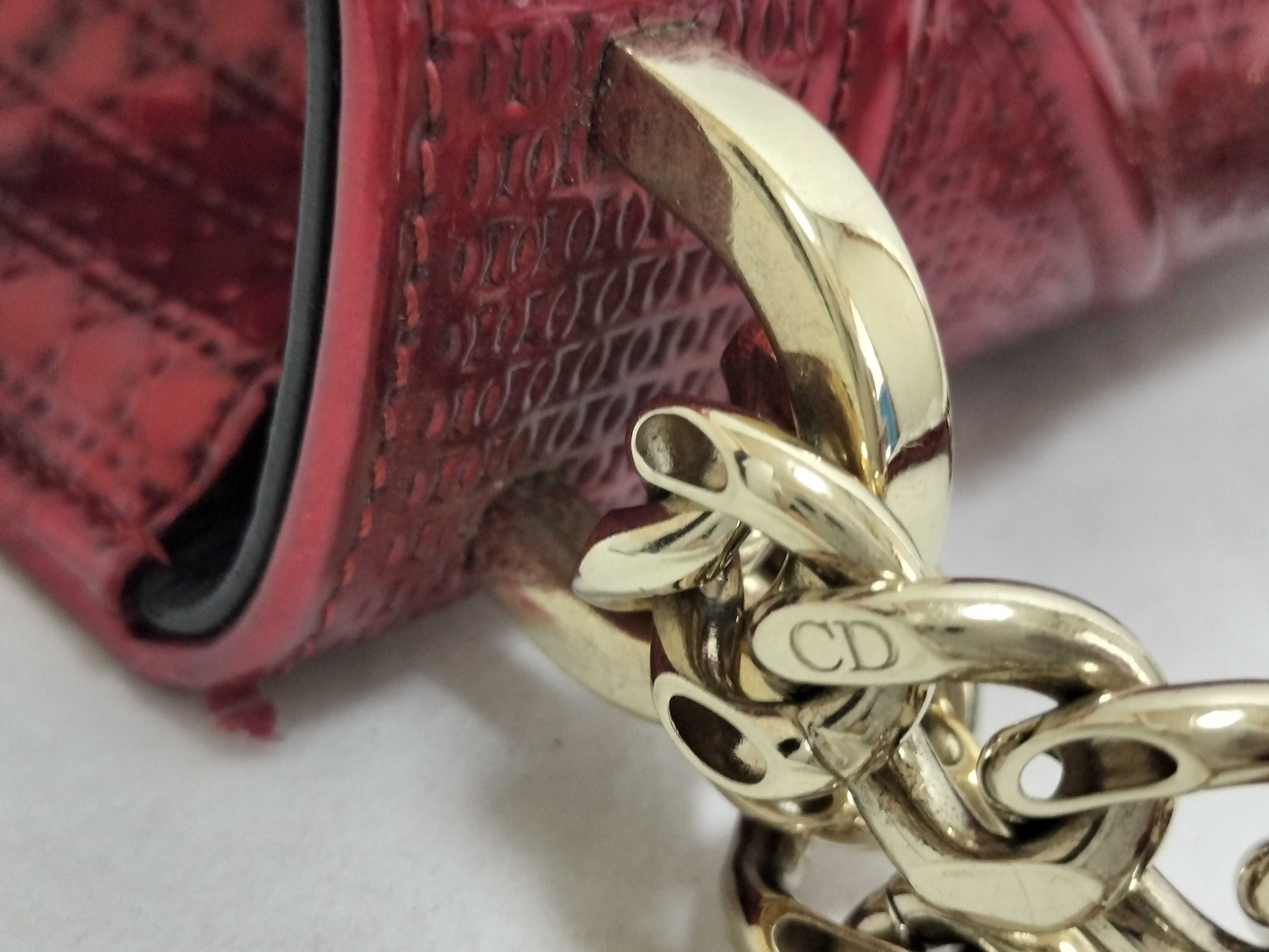 SG-Christian Dioroma chain shoulder bag Red — view 5
