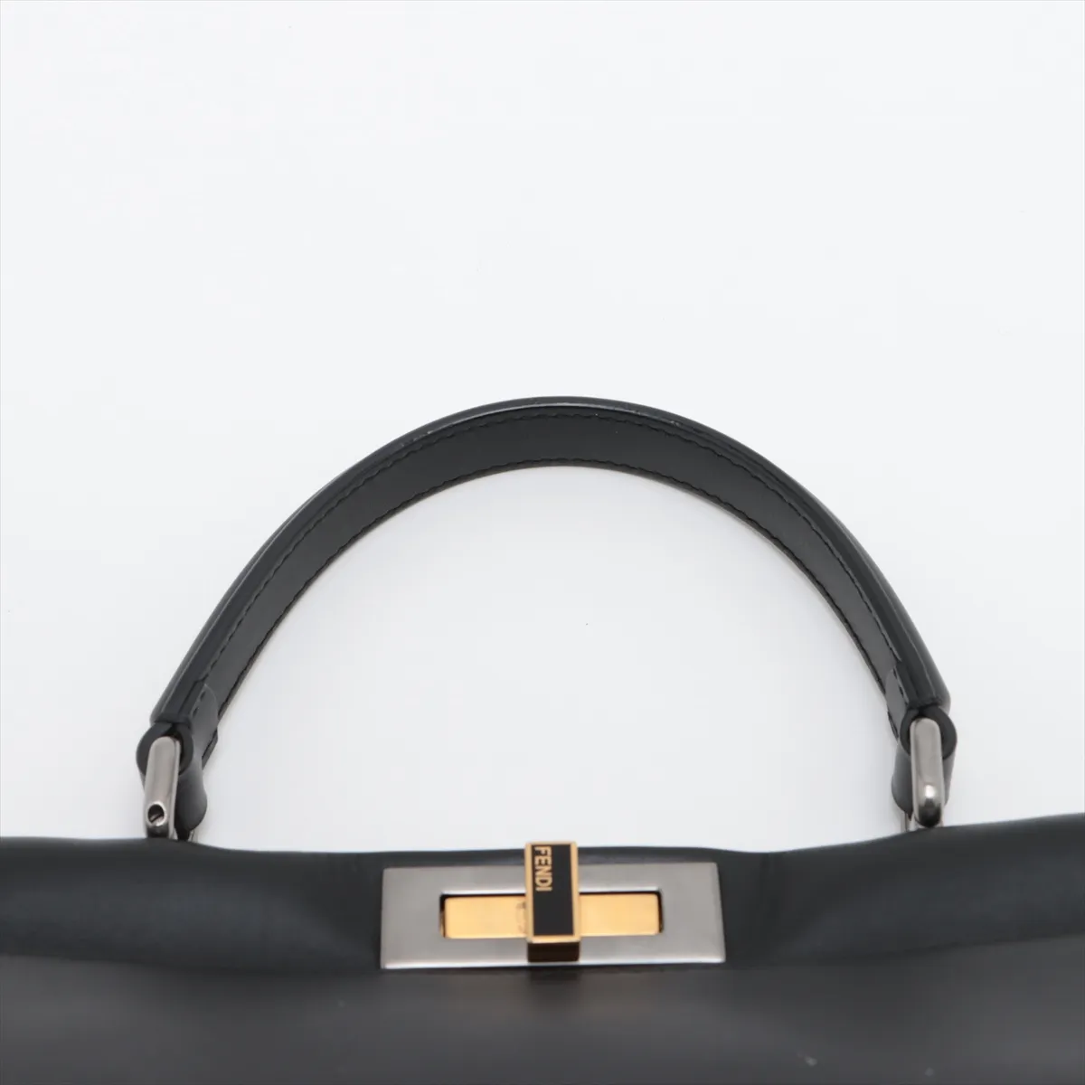 Peekaboo Regular Leather 2WAY Handbag Black 8BN226 — view 6